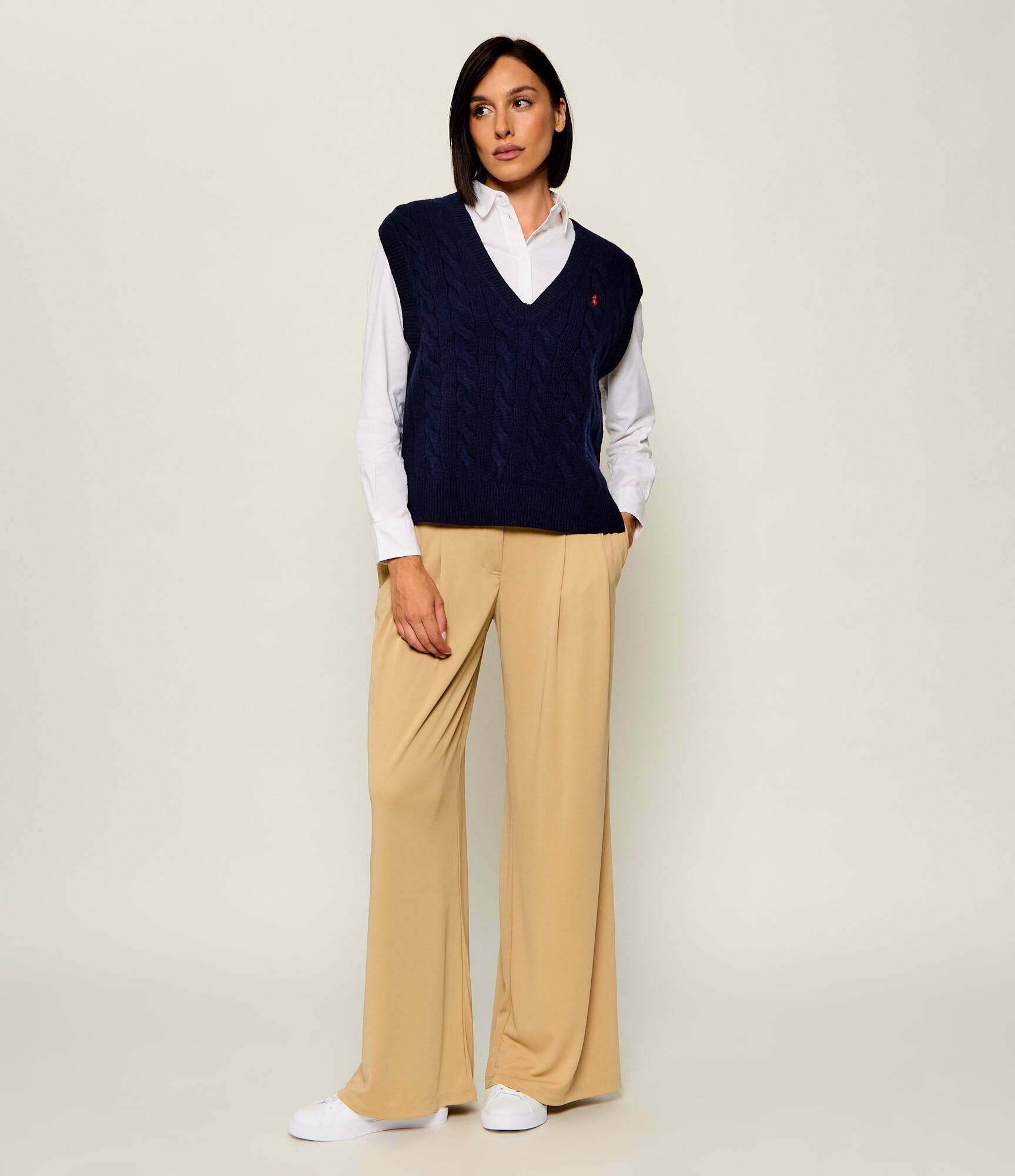 Polo Ralph Lauren De lână vestă | Loose fit cu adaos de cașmir
