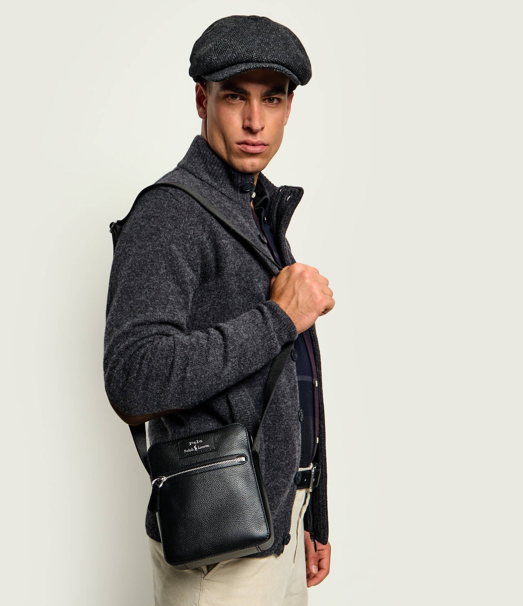 Polo Ralph Lauren De piele geantă reporter