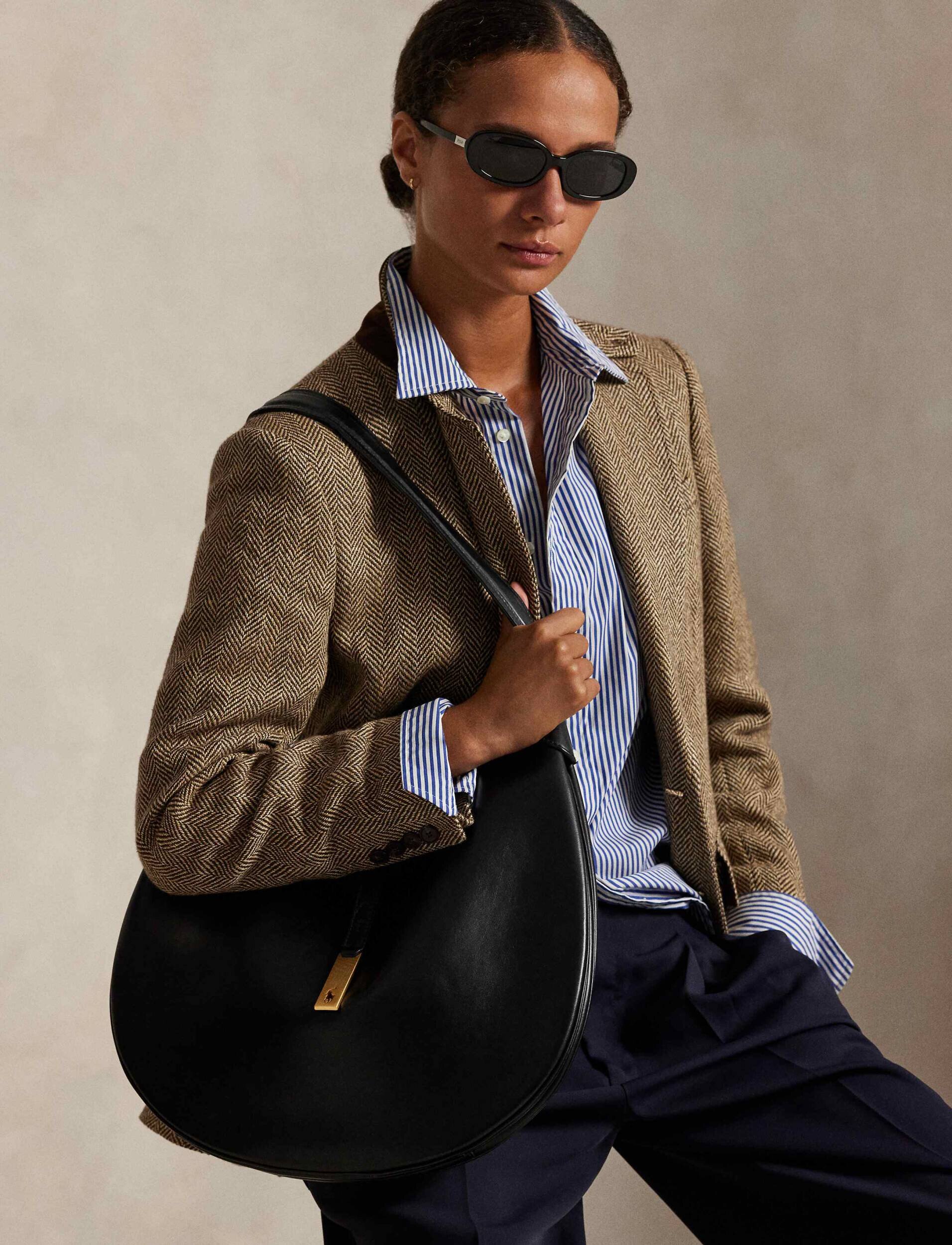 Polo Ralph Lauren De piele hobo ID