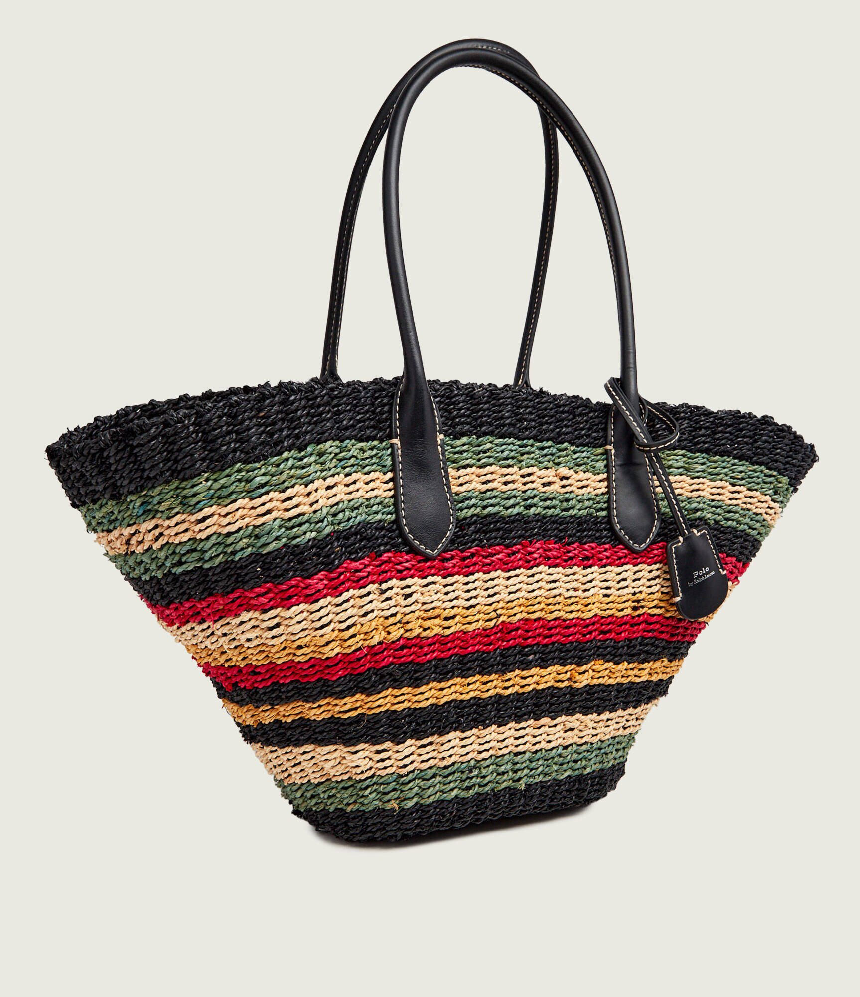 Polo Ralph Lauren Geantă de plajă Bellport cu adaos de piele