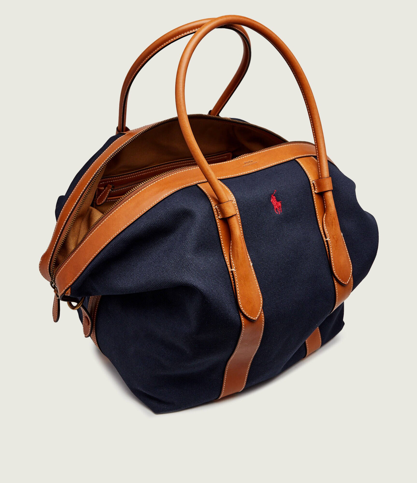 Polo Ralph Lauren Geantă de voiaj cu adaos de piele