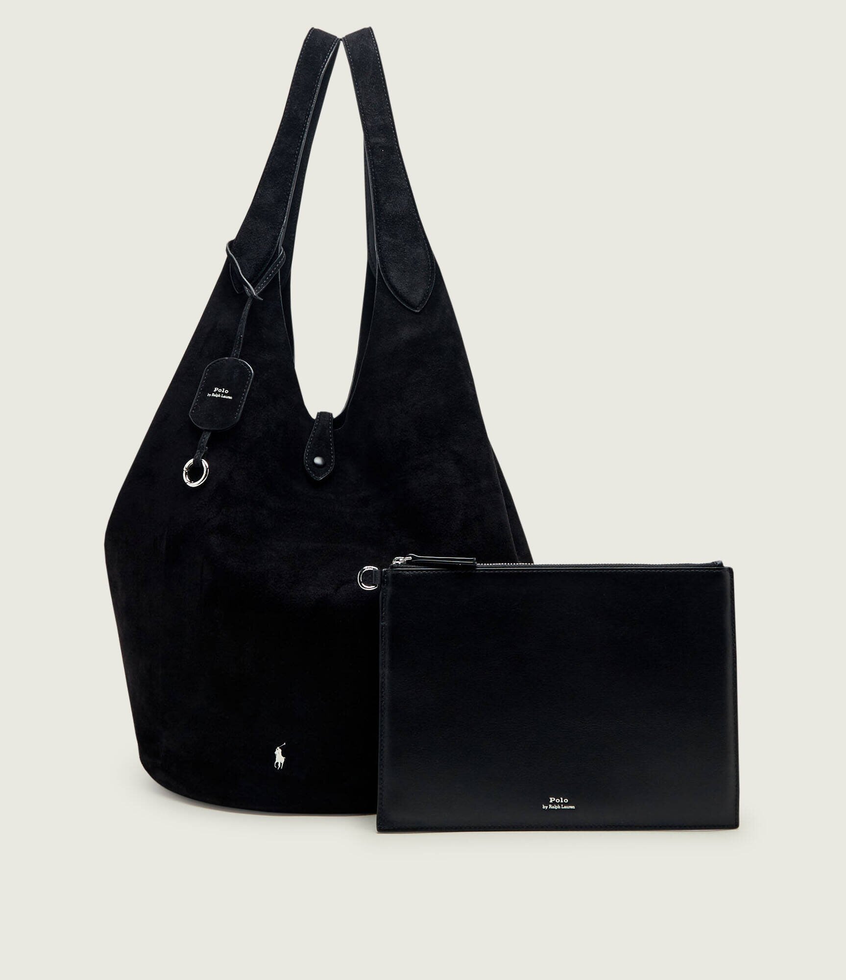 Polo Ralph Lauren Geantă shopper + borsetă Play | piele întoarsă