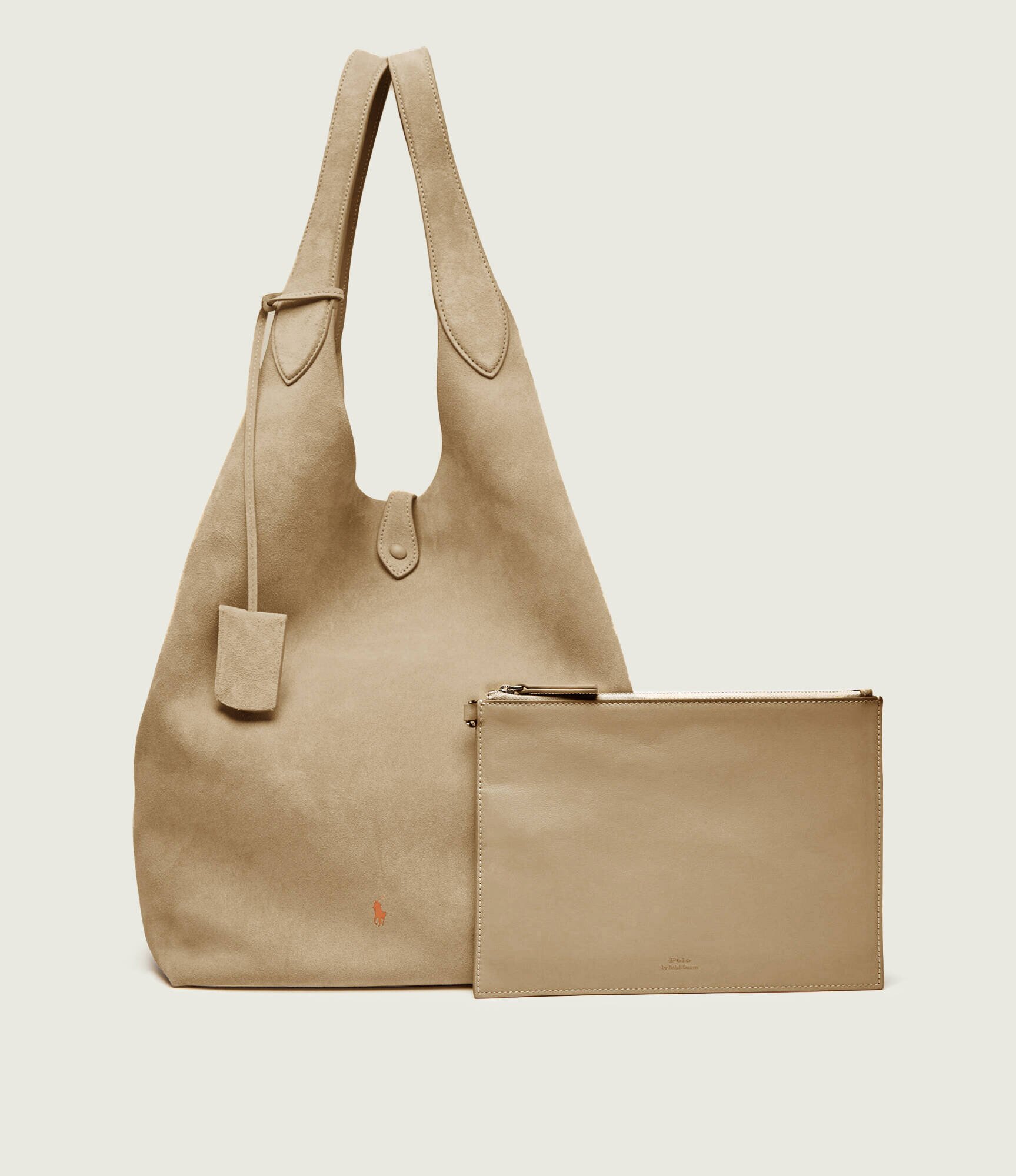Polo Ralph Lauren Geantă shopper + borsetă Play | piele întoarsă