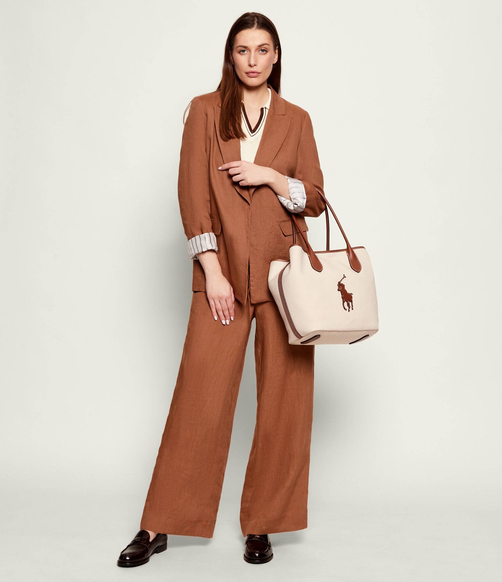 Polo Ralph Lauren Geantă shopper cu adaos de piele