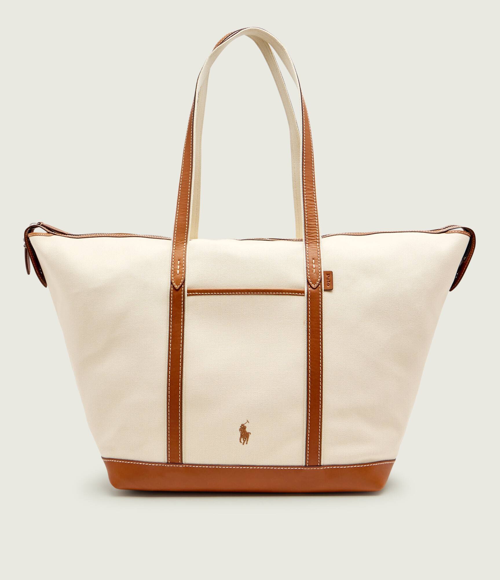 Polo Ralph Lauren Geantă shopper cu adaos de piele