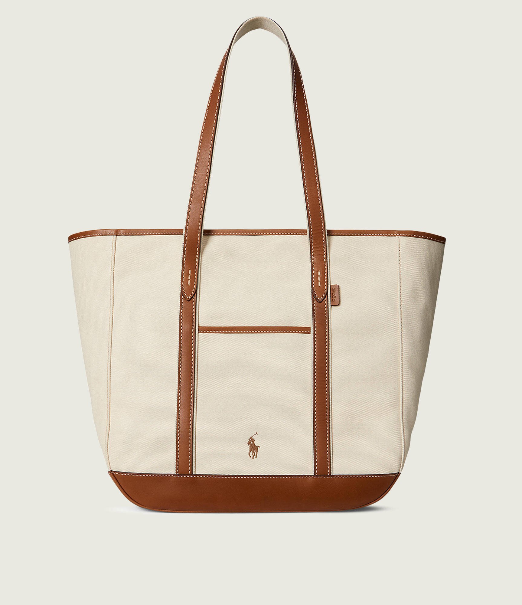 Polo Ralph Lauren Geantă shopper cu adaos de piele