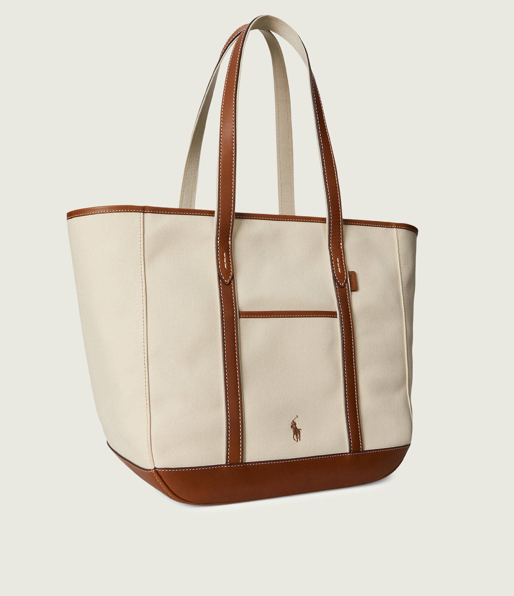 Polo Ralph Lauren Geantă shopper cu adaos de piele