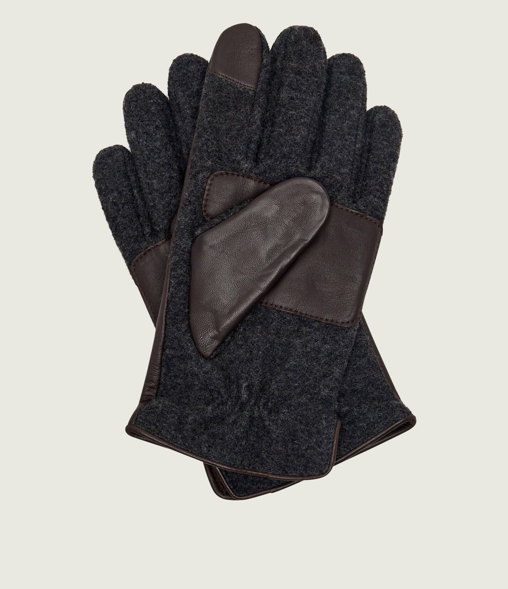 Polo Ralph Lauren Mănuși de piele pentru smartphone cu adaos de lână