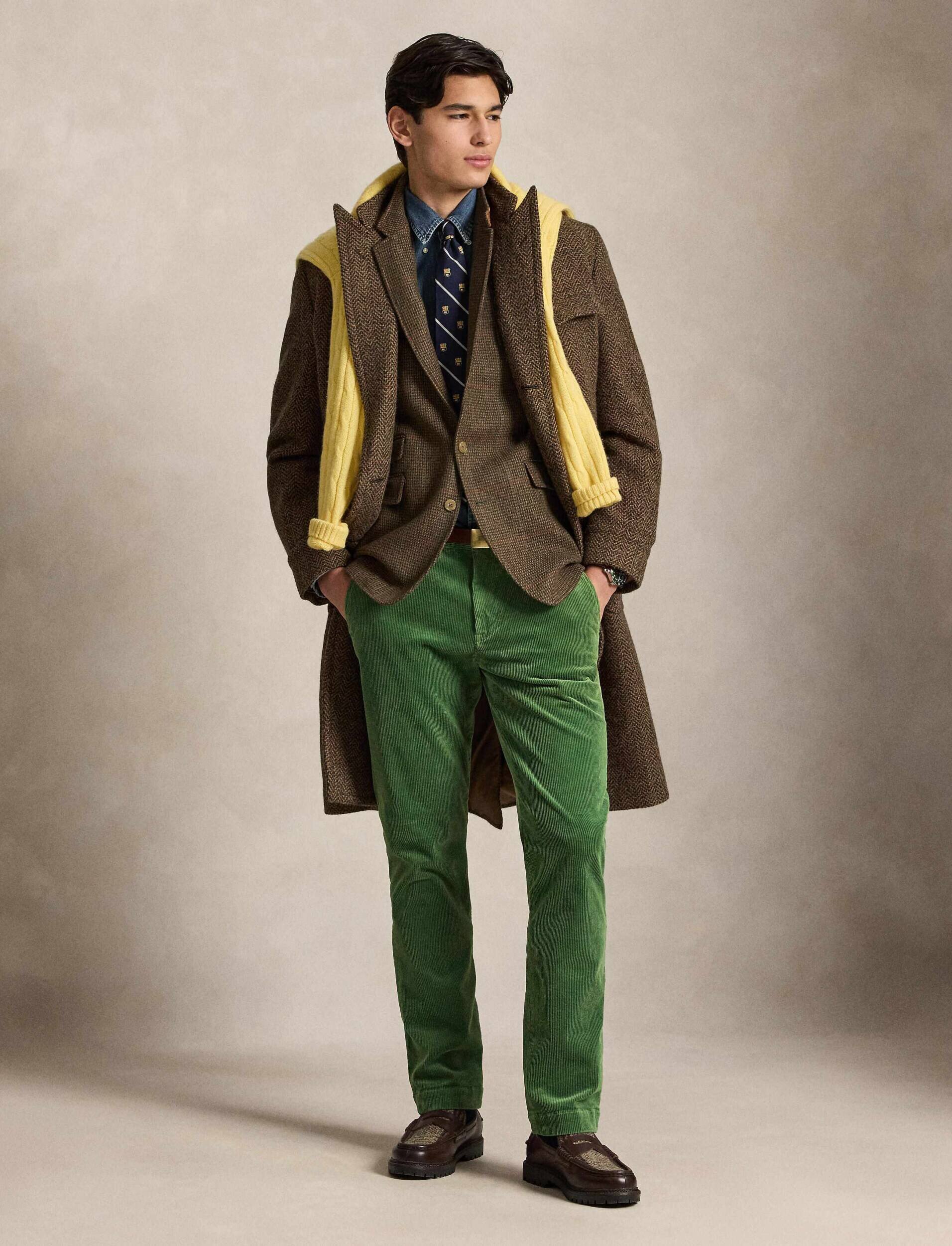 Polo Ralph Lauren Pantaloni chino | Straight fit | catifea reiată