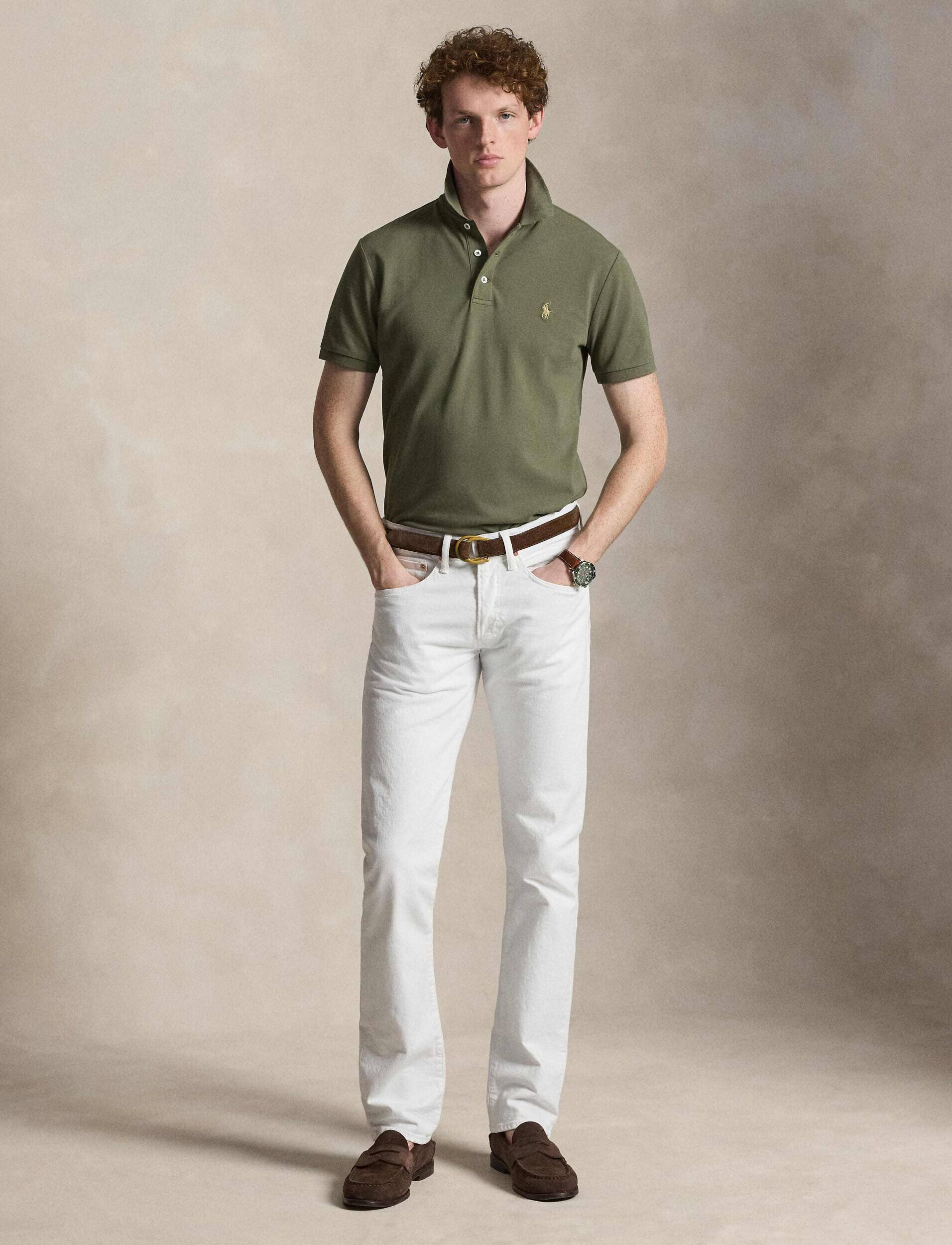 Polo Ralph Lauren Polo | Custom slim fit plasă stretch