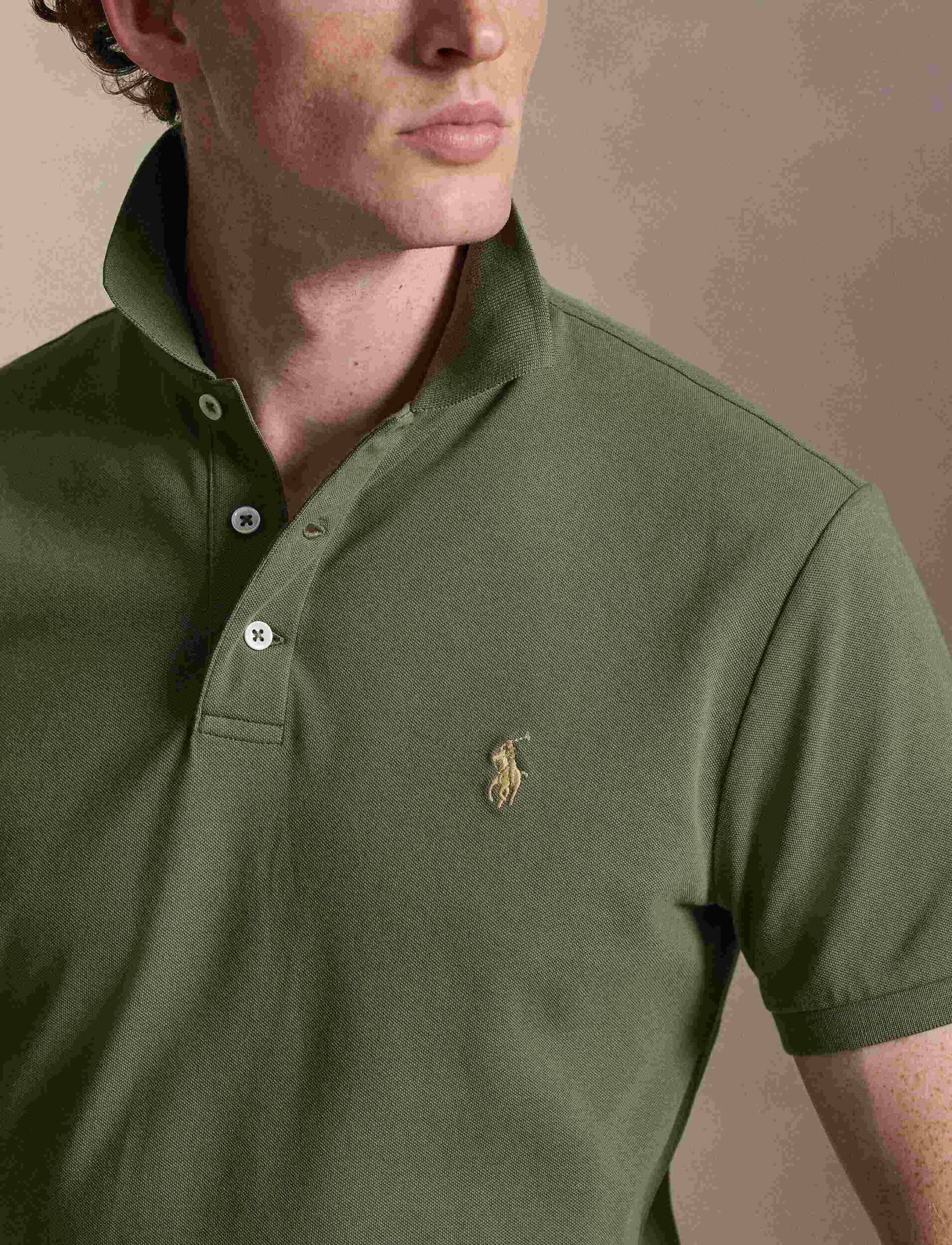 Polo Ralph Lauren Polo | Custom slim fit plasă stretch