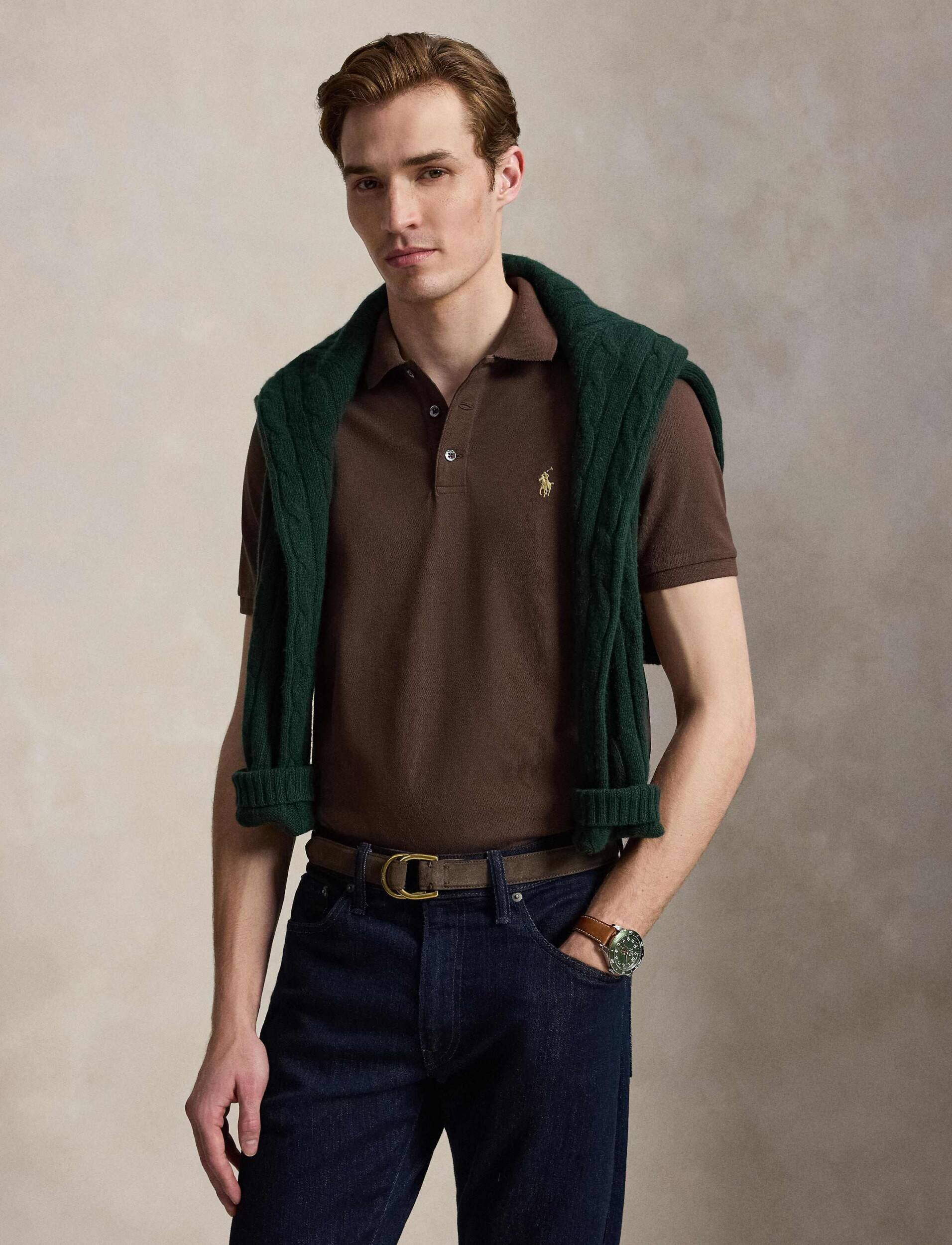 Polo Ralph Lauren Polo | Custom slim fit plasă stretch