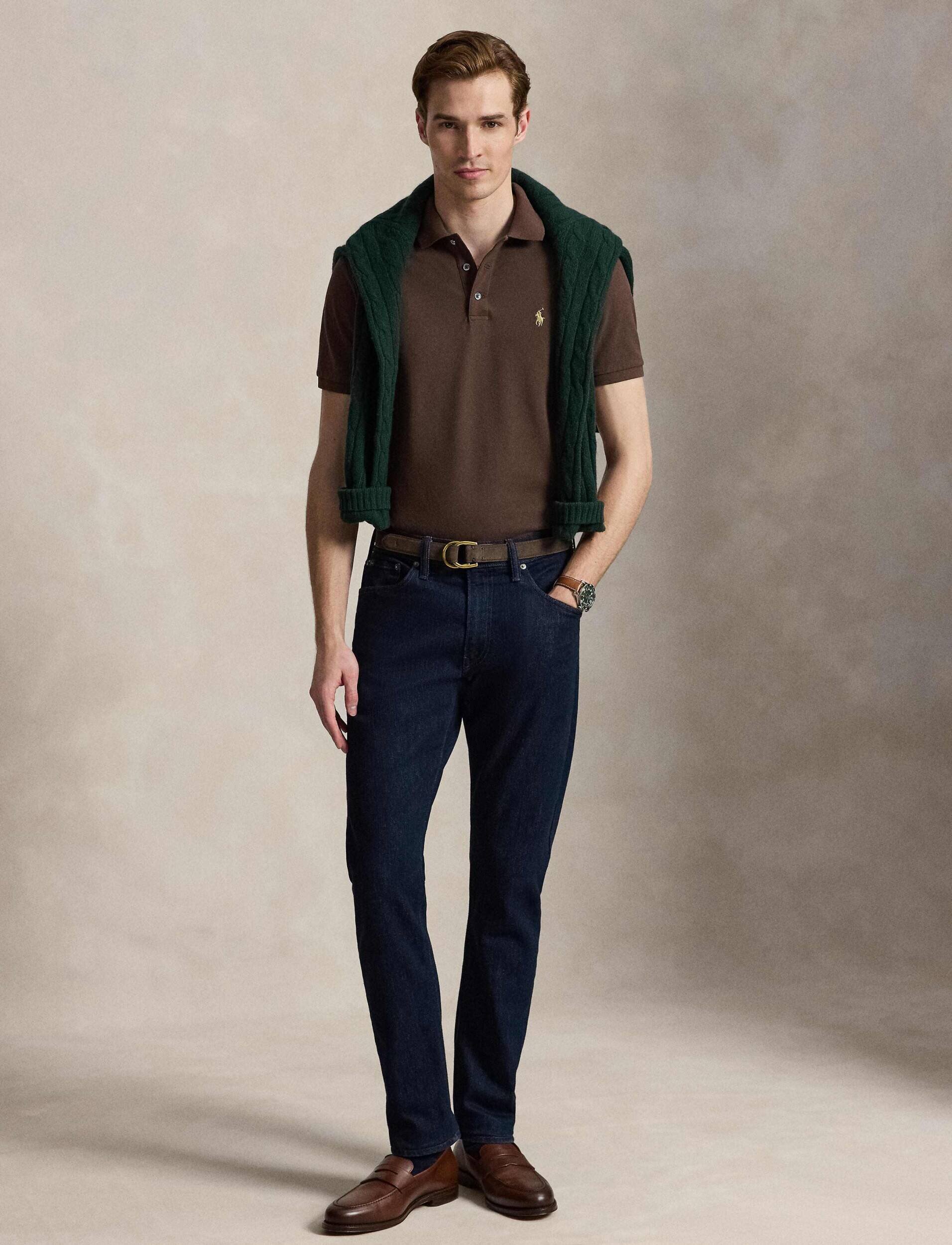 Polo Ralph Lauren Polo | Custom slim fit plasă stretch