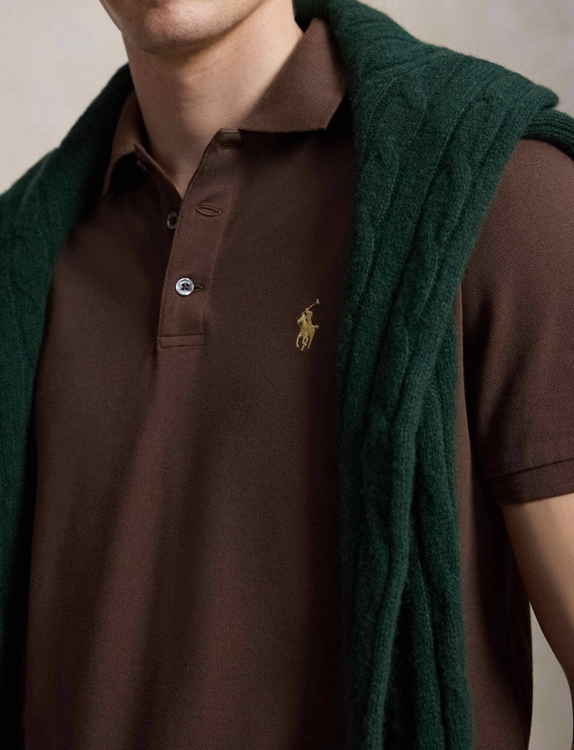Polo Ralph Lauren Polo | Custom slim fit plasă stretch