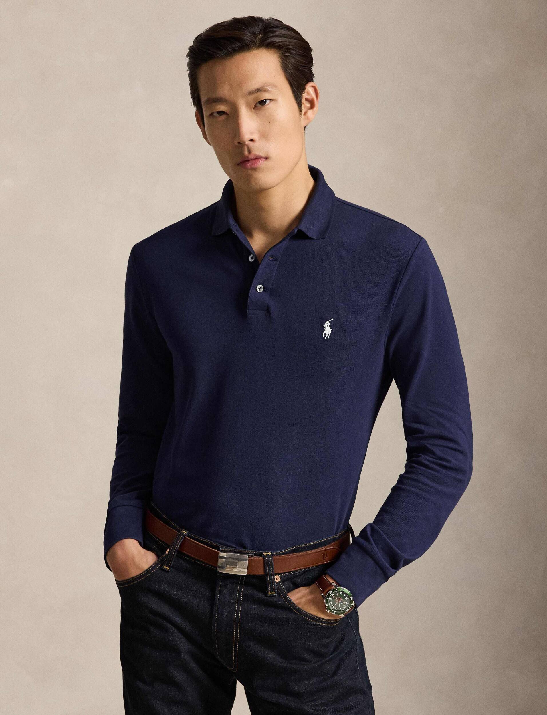 Polo Ralph Lauren Polo | Custom slim fit plasă stretch