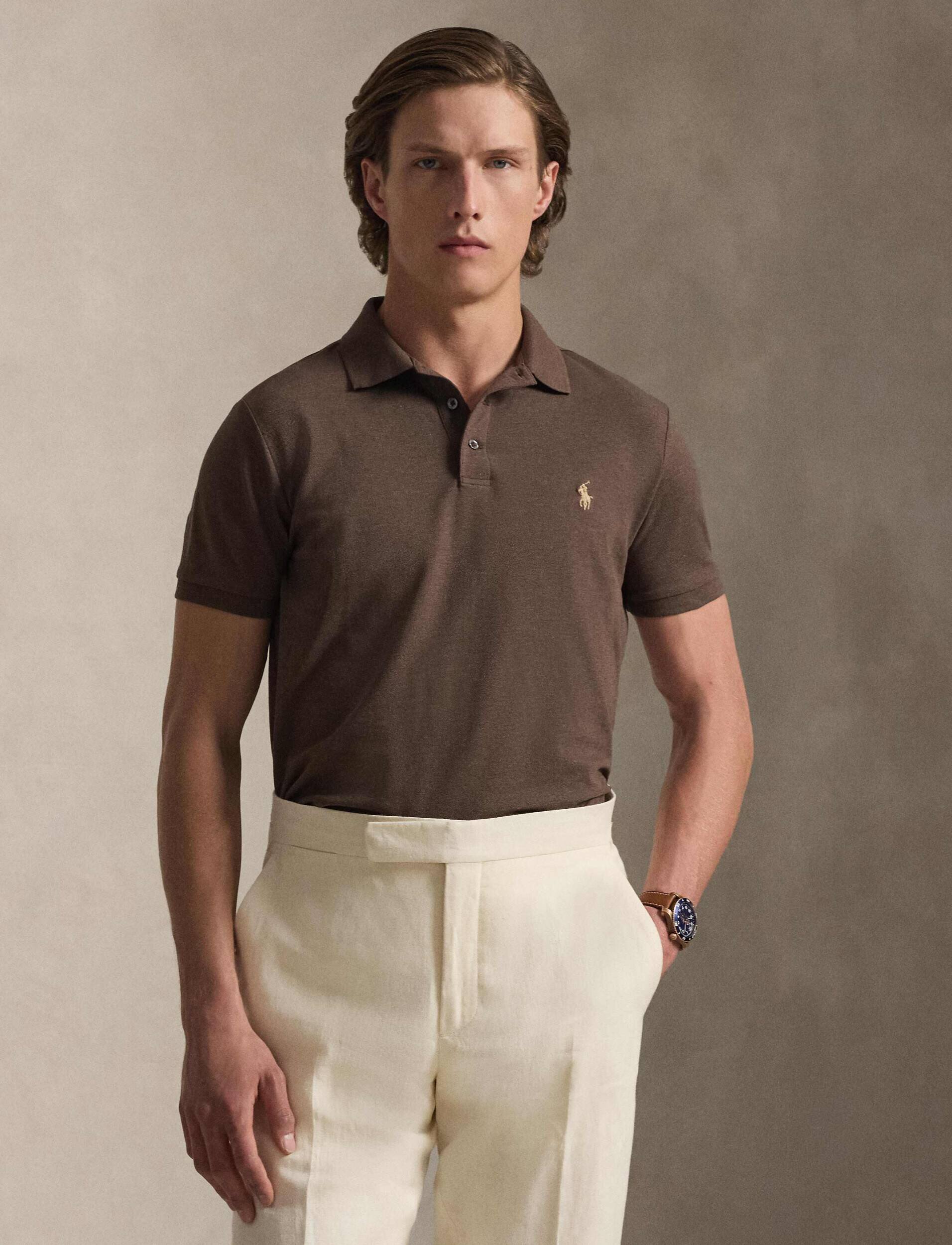 Polo Ralph Lauren Polo | Custom slim fit plasă stretch