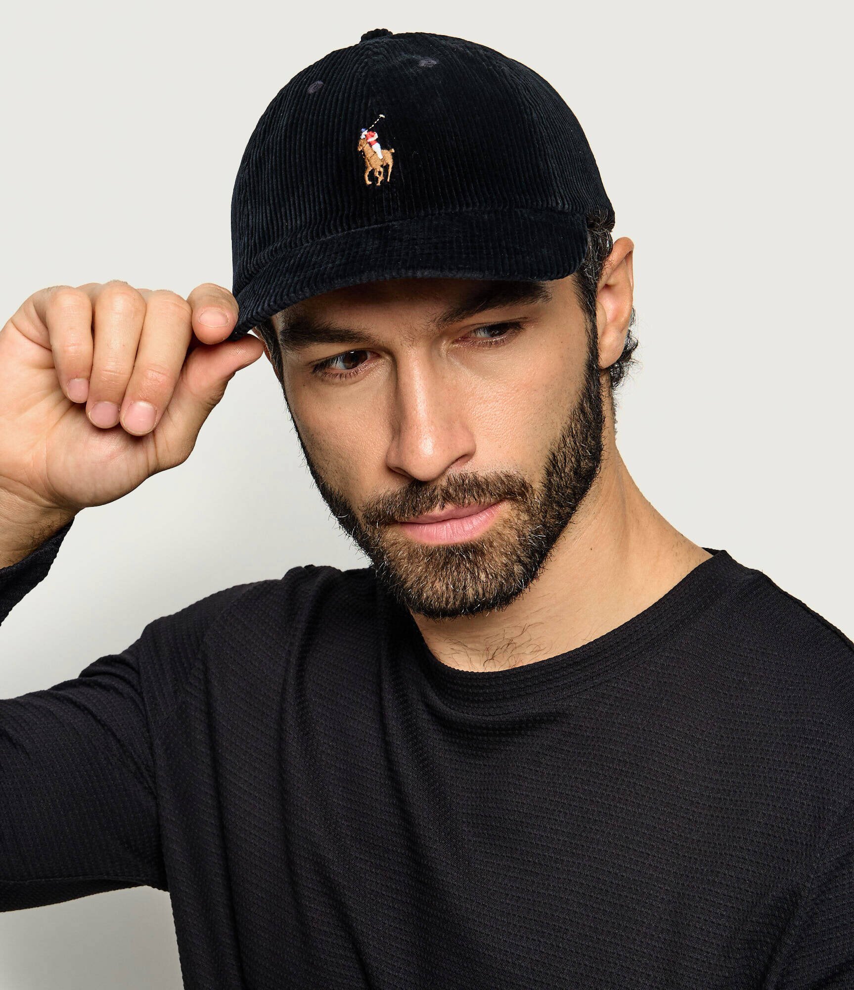 Polo Ralph Lauren Șapcă baseball | sztruks cu adaos de piele