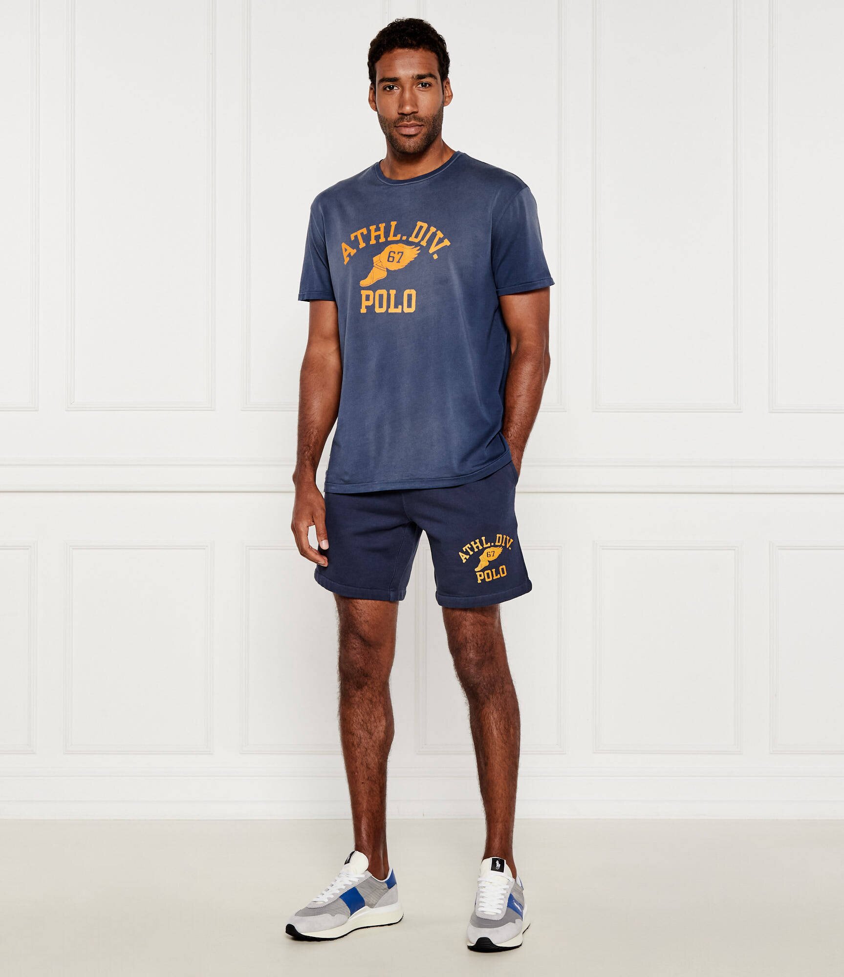 Polo Ralph Lauren Sneakers TRAIN 89 | piele întoarsă