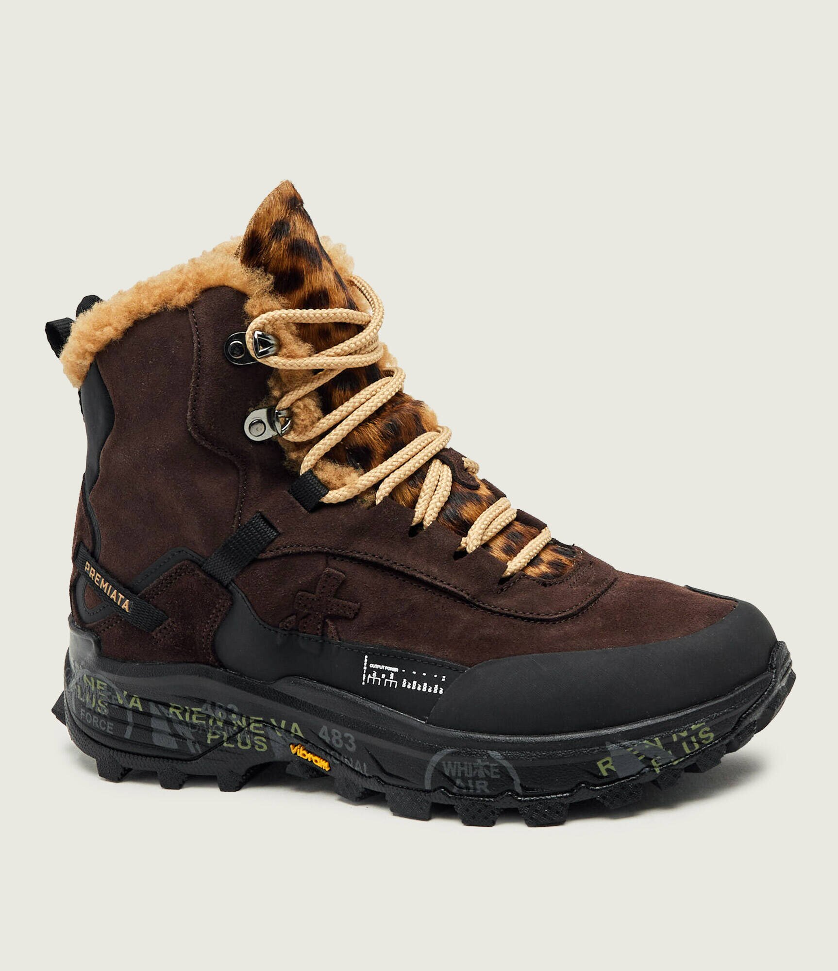 Premiata Insulete Trivor | piele întoarsă (zamsz) | cu adaos de lână | shearling