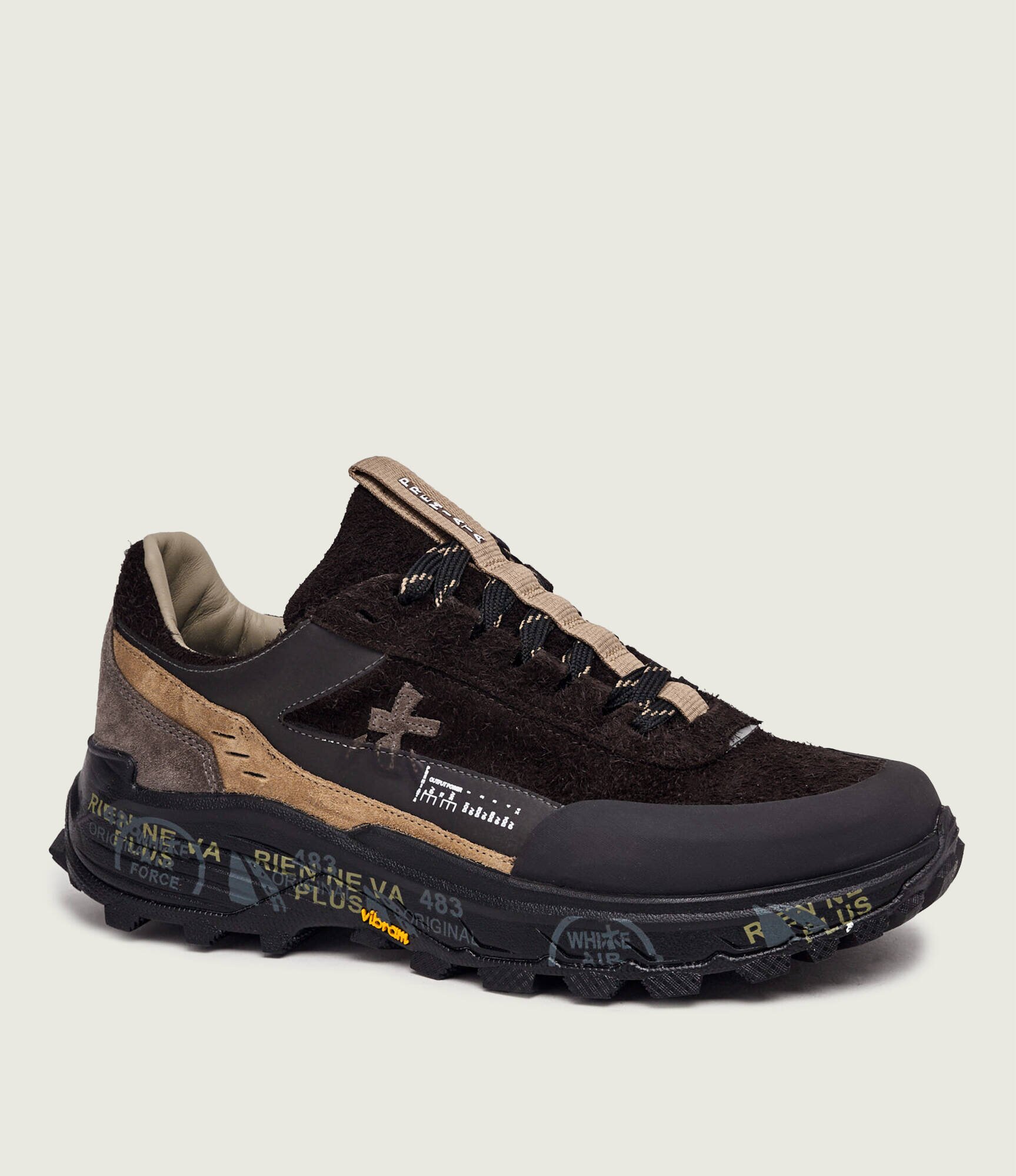 Premiata Sneakers Devin_500 cu adaos de piele
