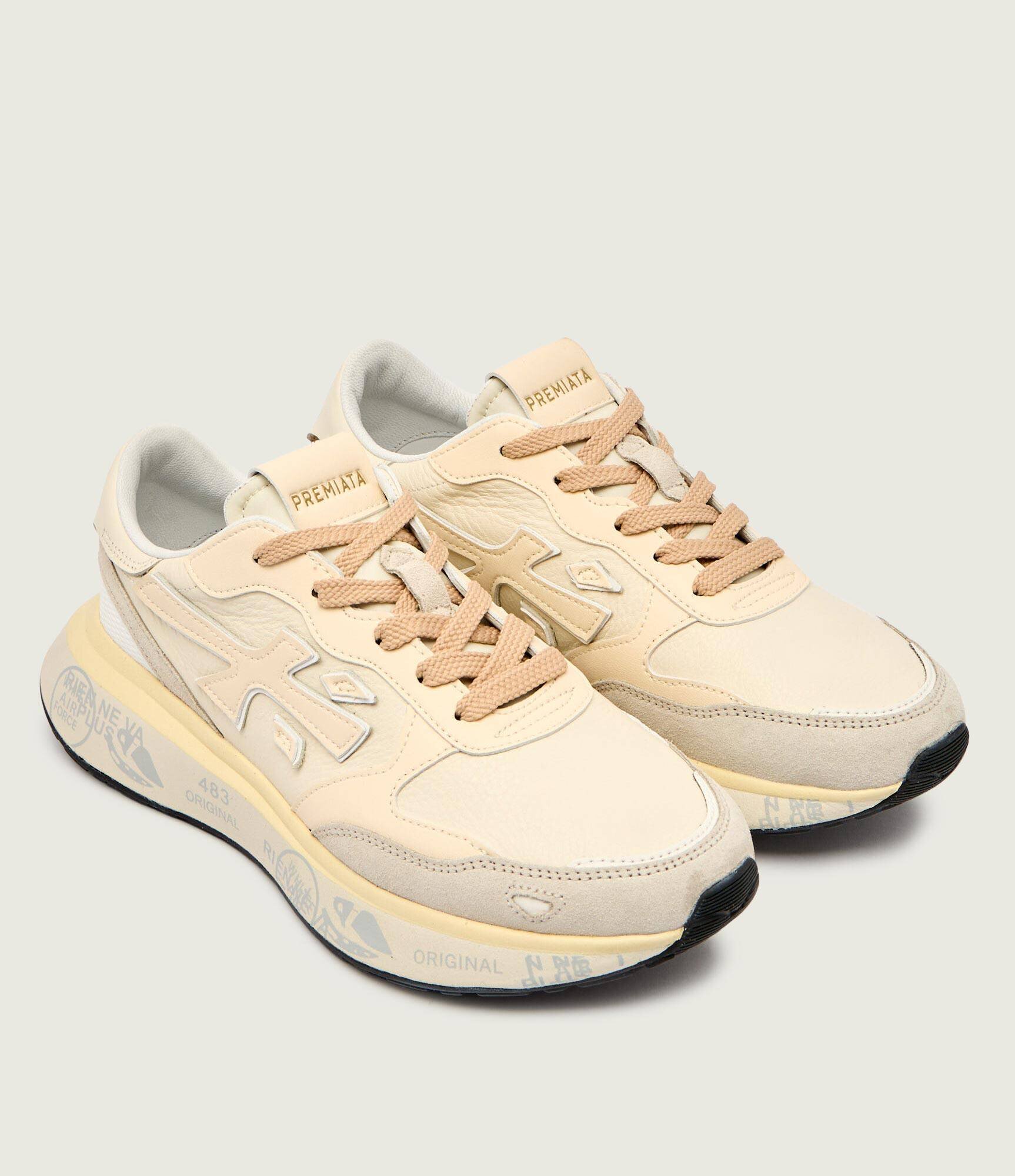 Premiata Sneakers Lauryn cu adaos de piele