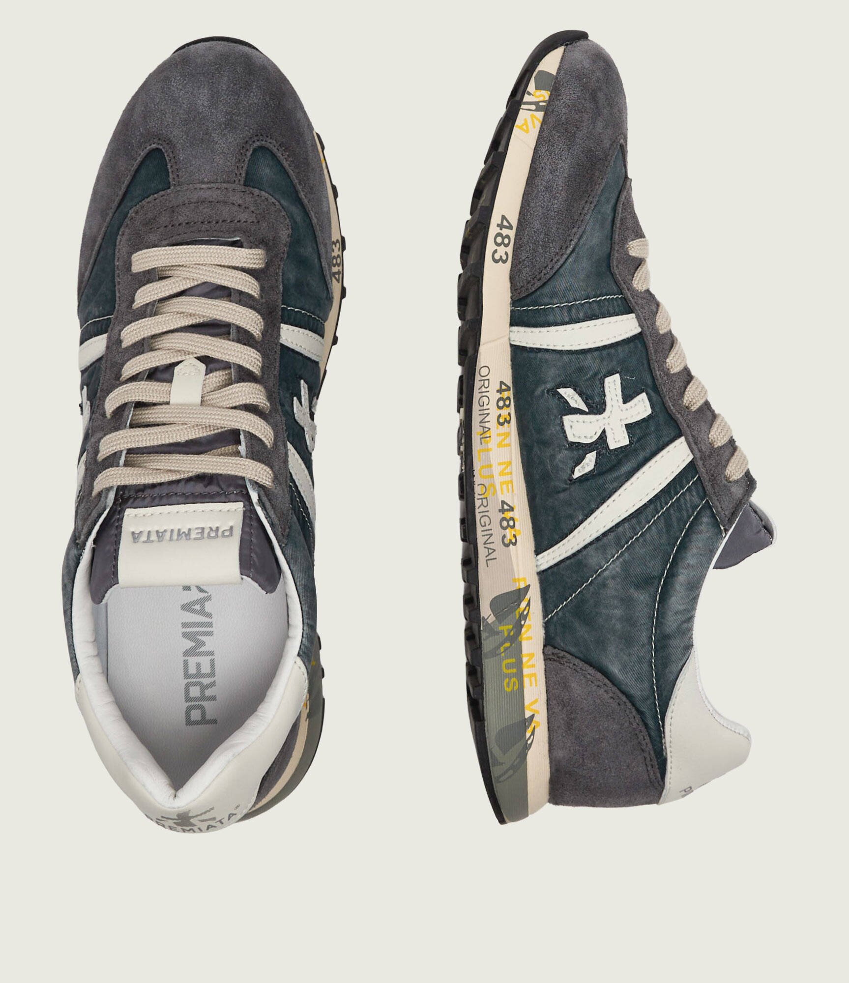 Premiata Sneakers Lucy | piele întoarsă cu adaos de piele