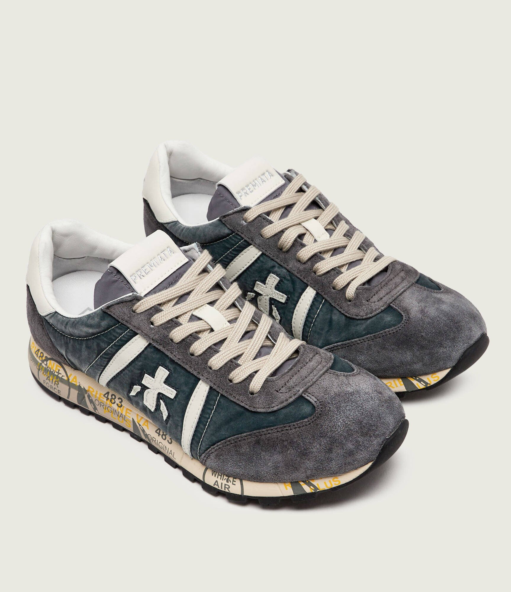 Premiata Sneakers Lucy | piele întoarsă cu adaos de piele