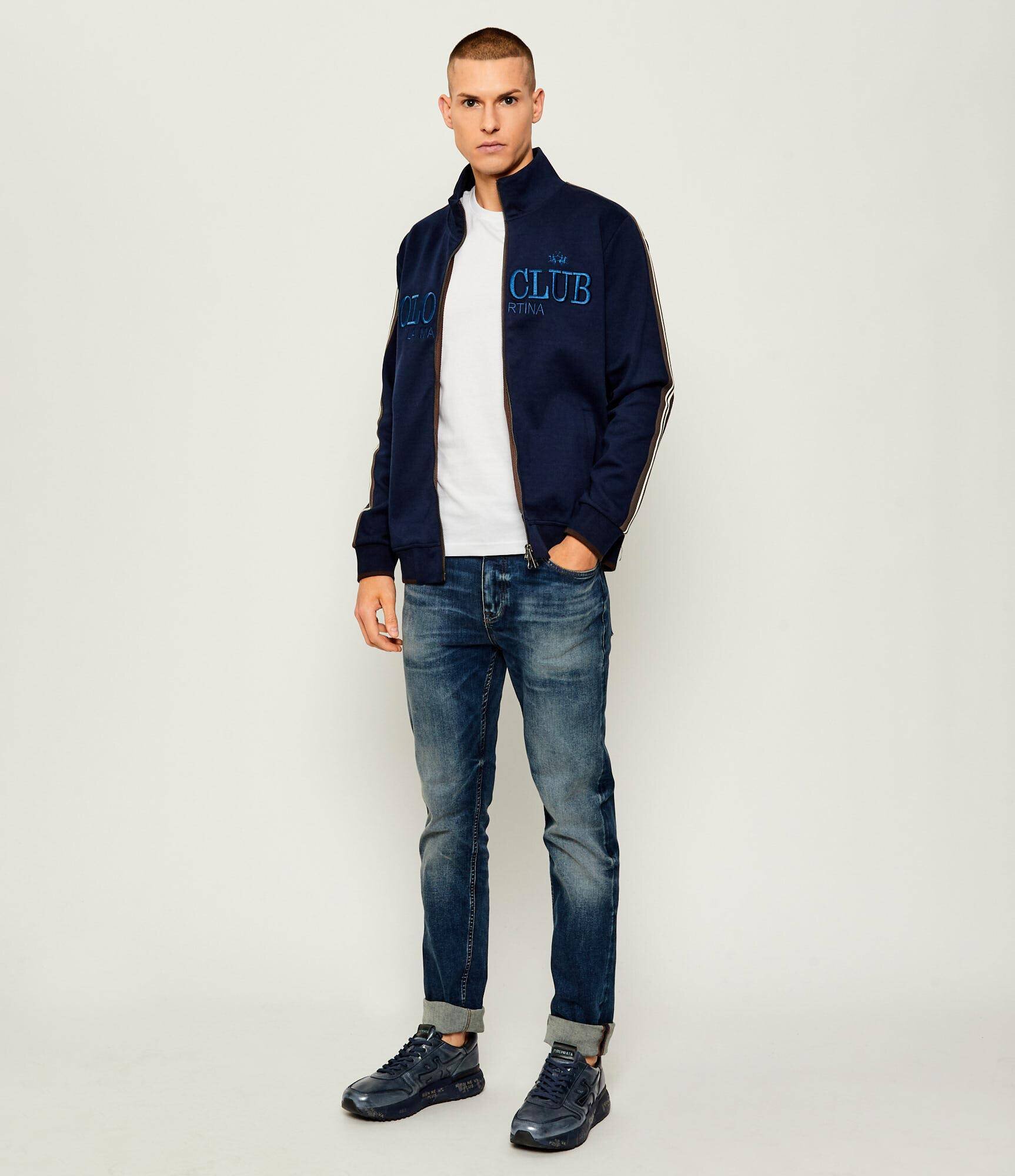 Premiata Sneakers MICK cu adaos de piele