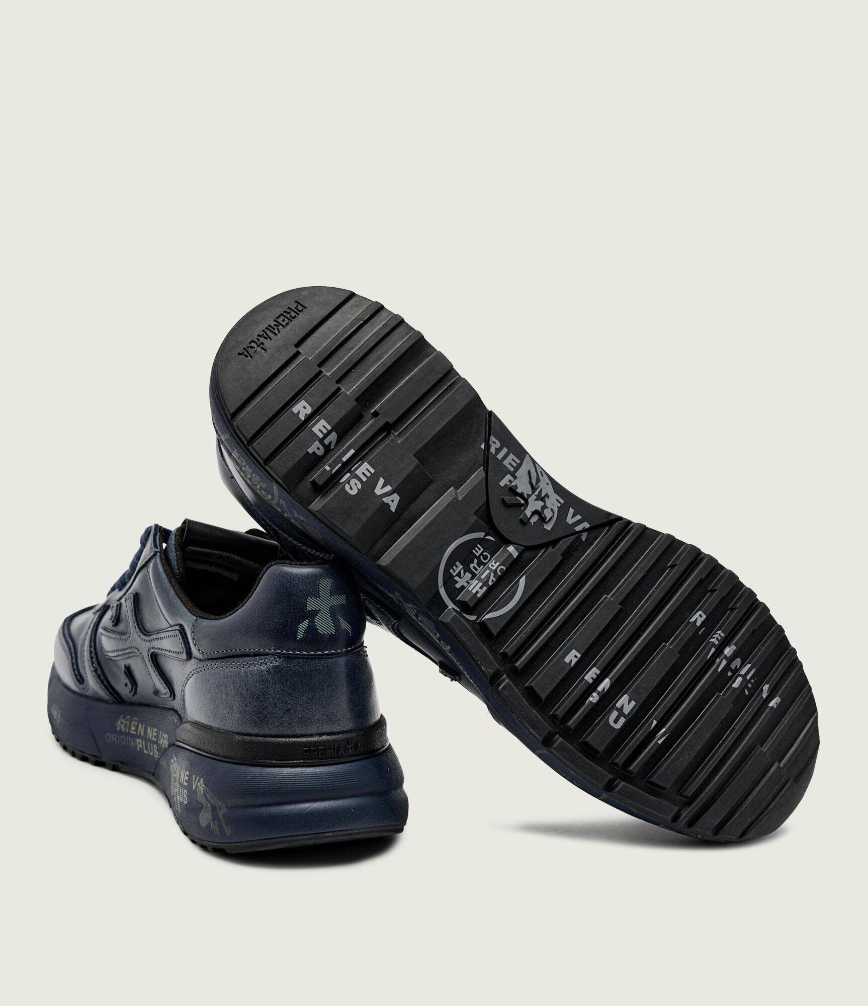 Premiata Sneakers MICK cu adaos de piele