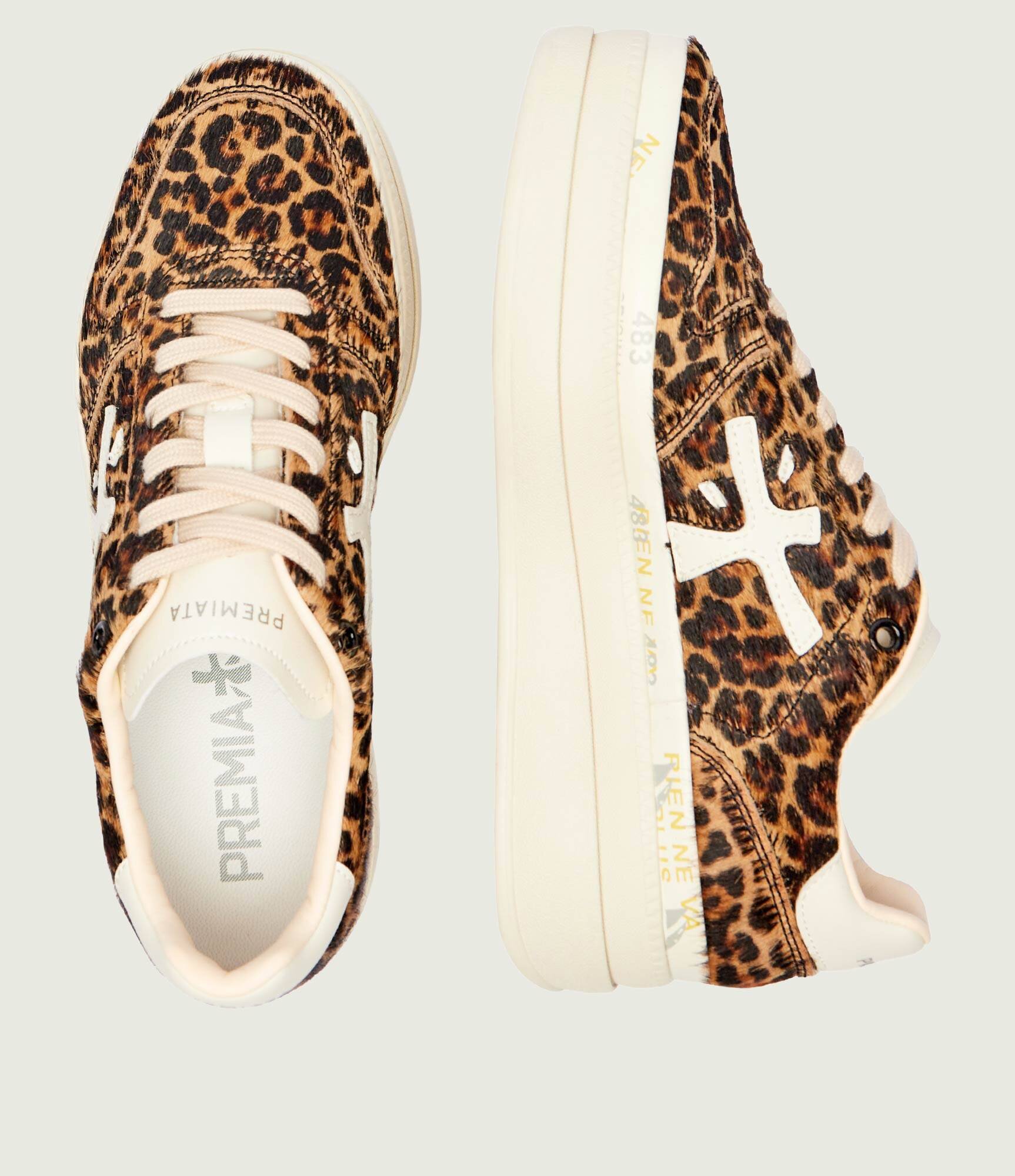 Premiata Sneakers Micol cu adaos de piele