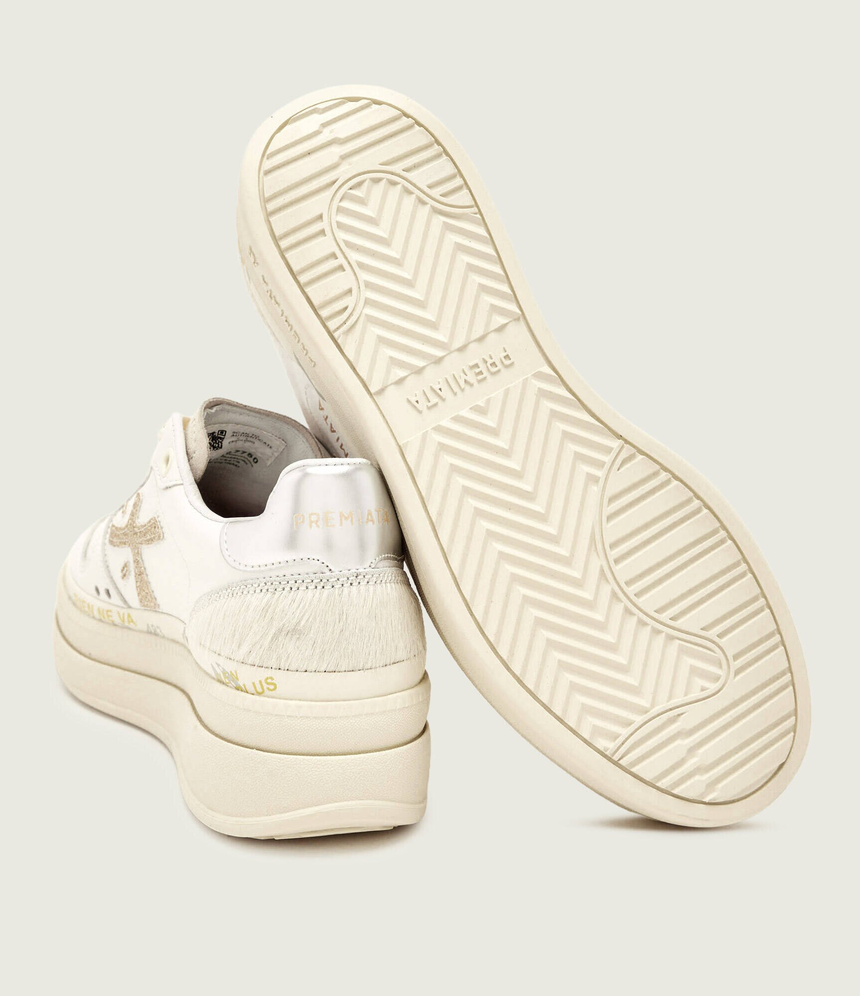Premiata Sneakers MICOL cu adaos de piele