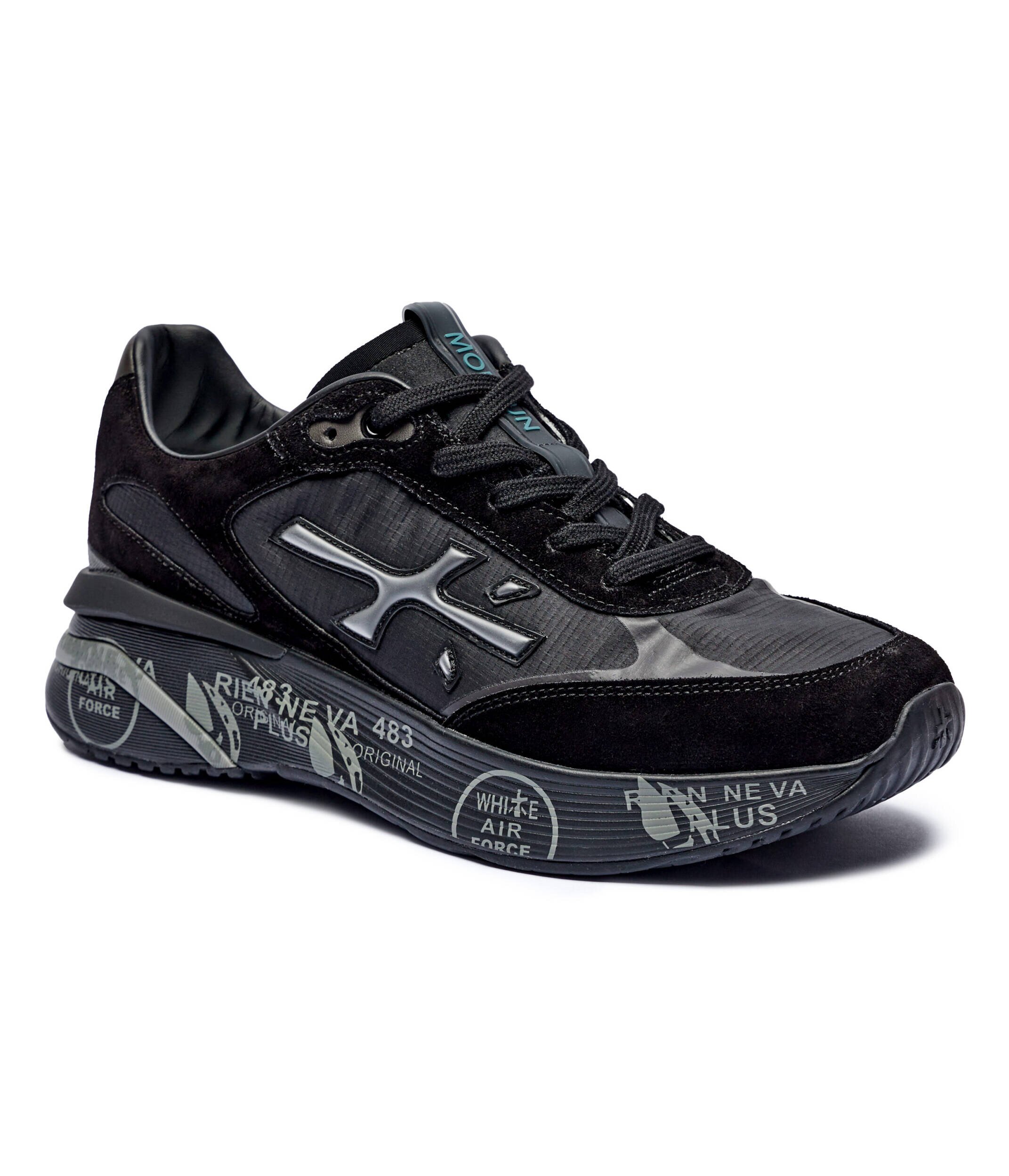 Premiata Sneakers MOERUN cu adaos de piele