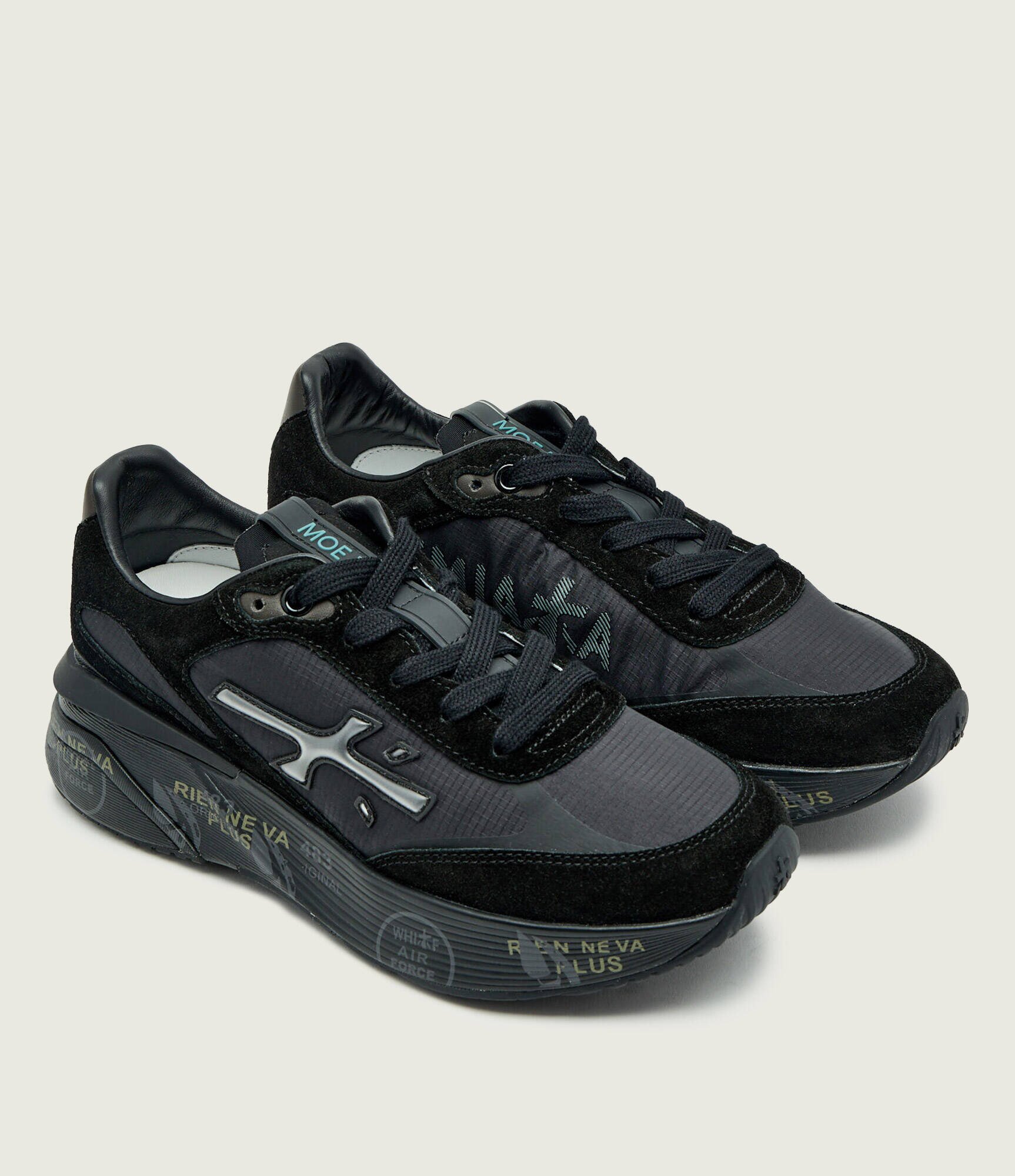 Premiata Sneakers MOERUND cu adaos de piele