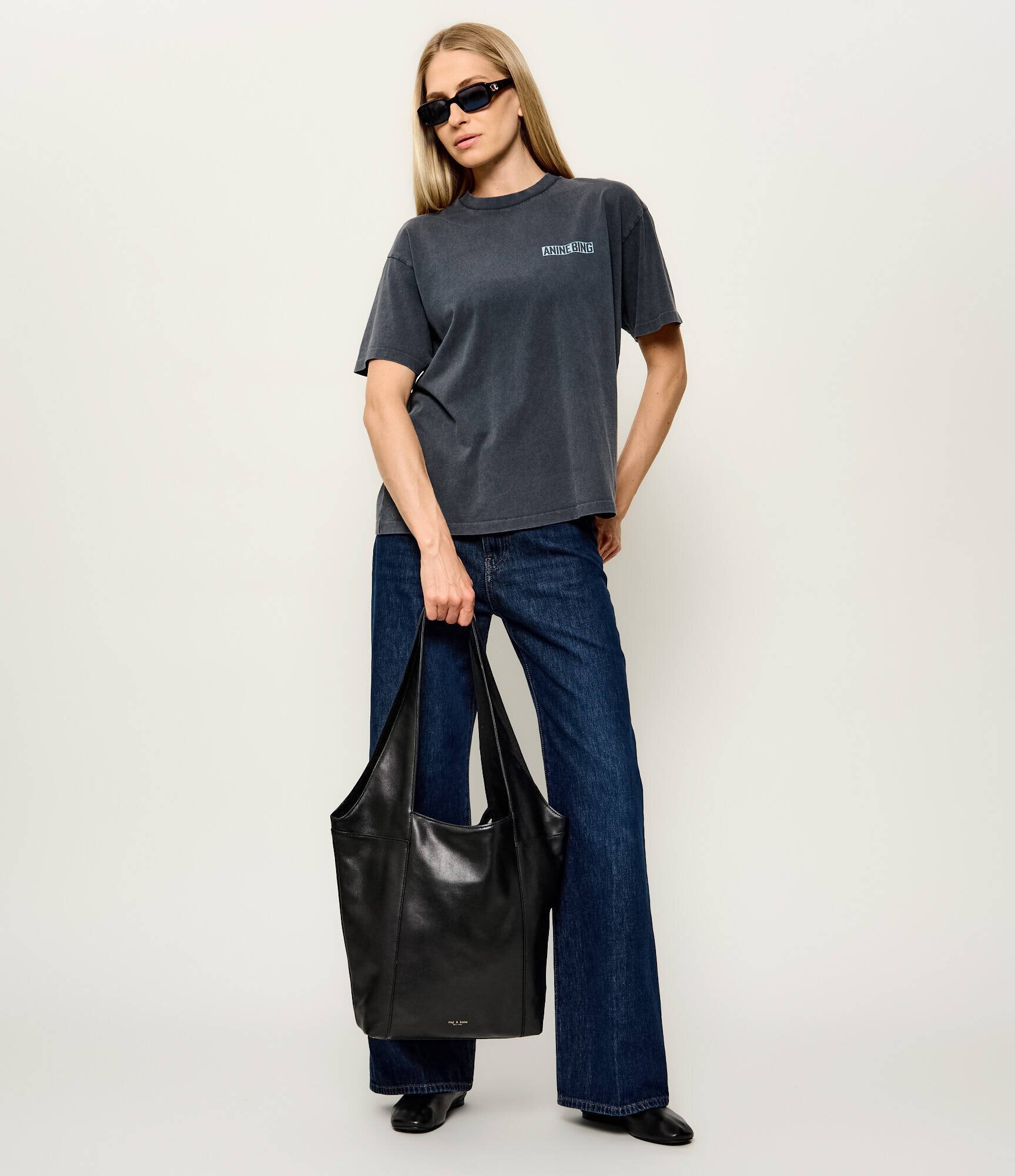 Rag&Bone De piele geantă shopper Brayton