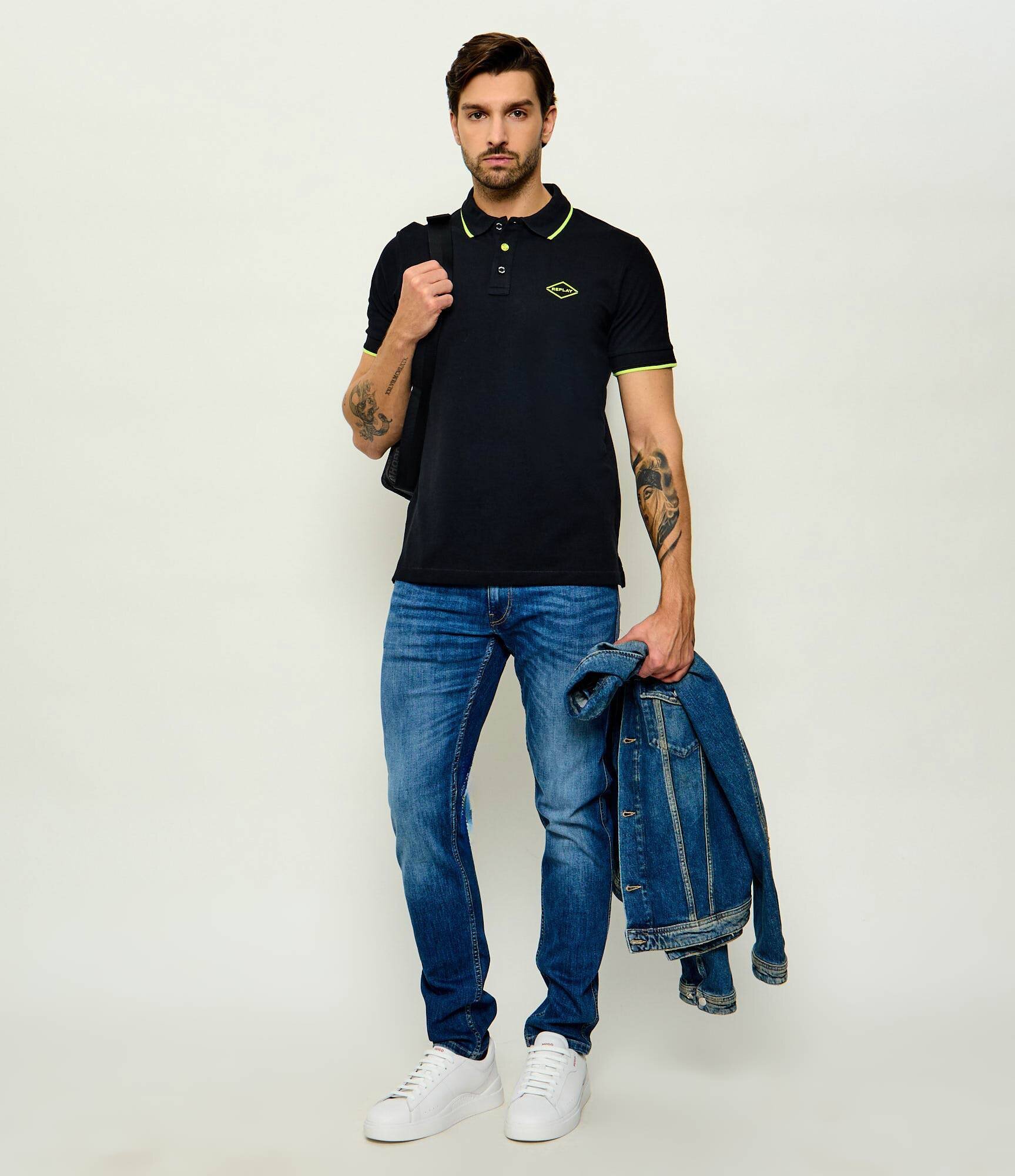 Replay Polo | regular fit | stretch pique