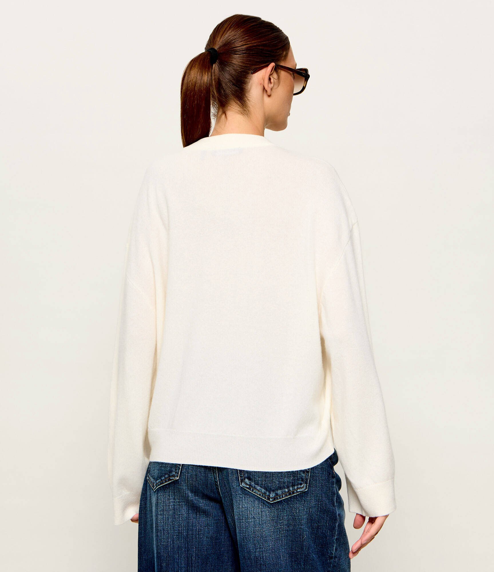 Rotate De lână pulover | Oversize fit cu adaos de cașmir