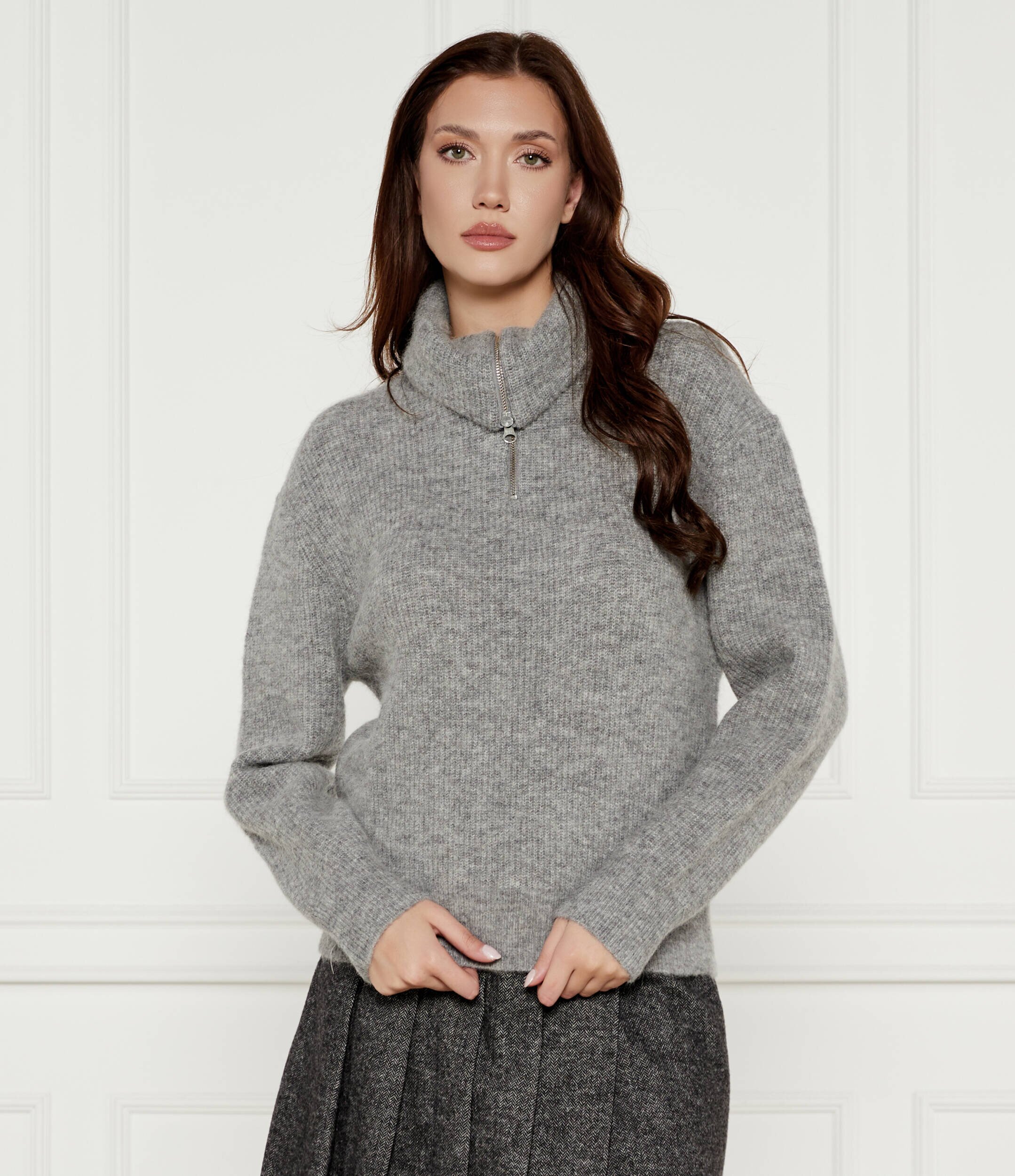 Samsøe Samsøe De lână maletă SAANOUR | Regular Fit