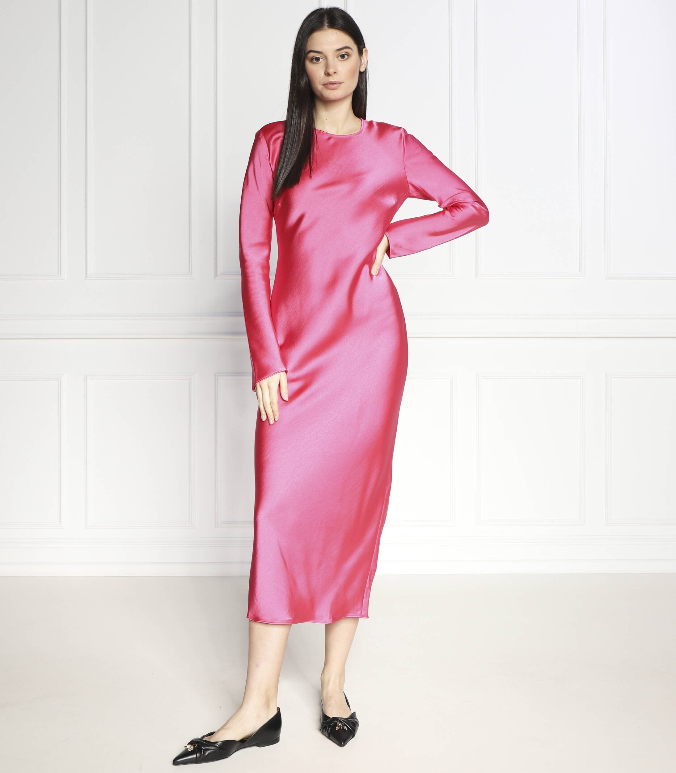 Samsøe Samsøe De satin rochie