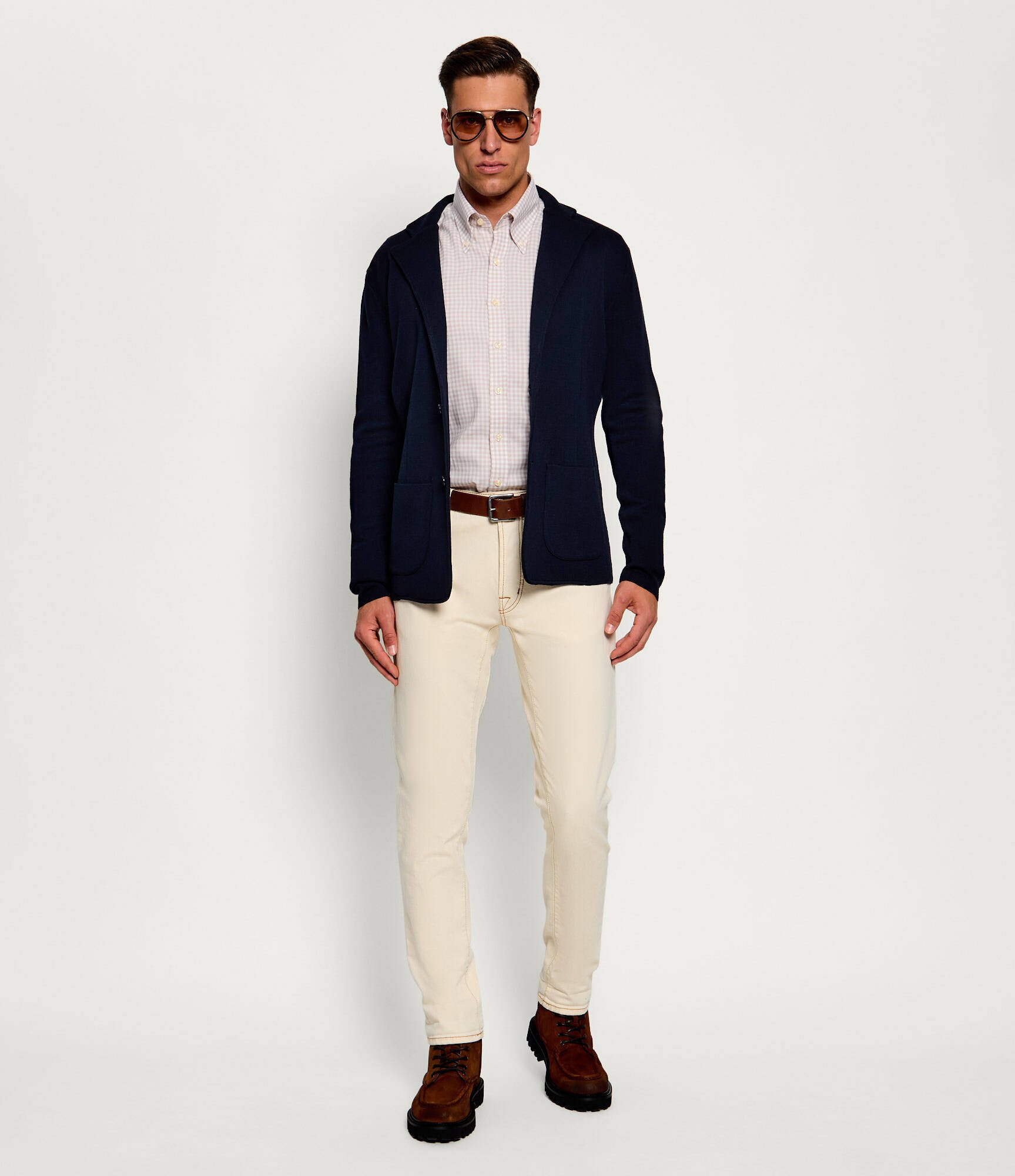 Sand Copenhagen Cardigan Milano | regular fit cu adaos de lână