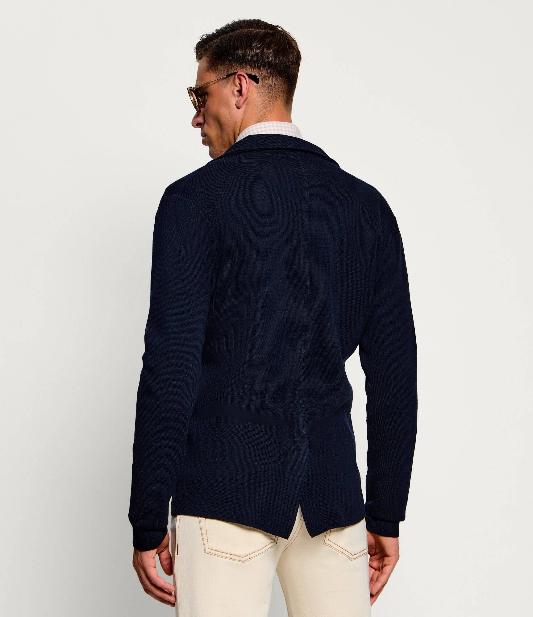 Sand Copenhagen Cardigan Milano | regular fit cu adaos de lână