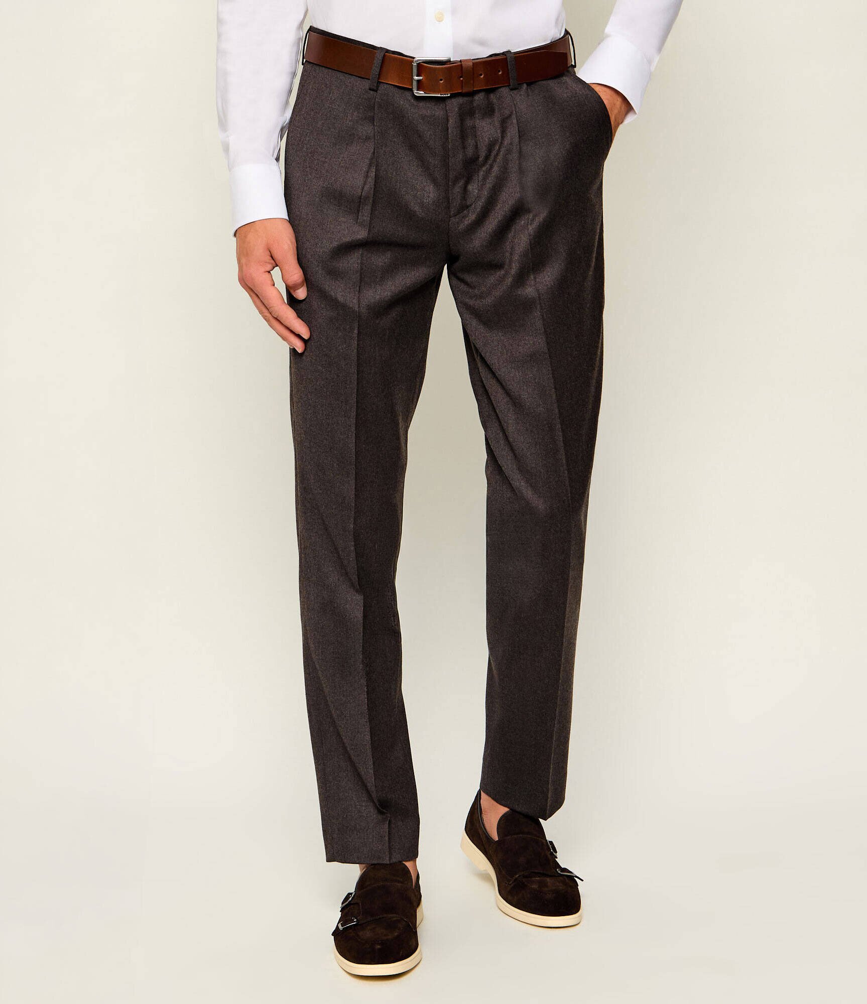 Sand Copenhagen De lână pantaloni chino Mark N | regular fit