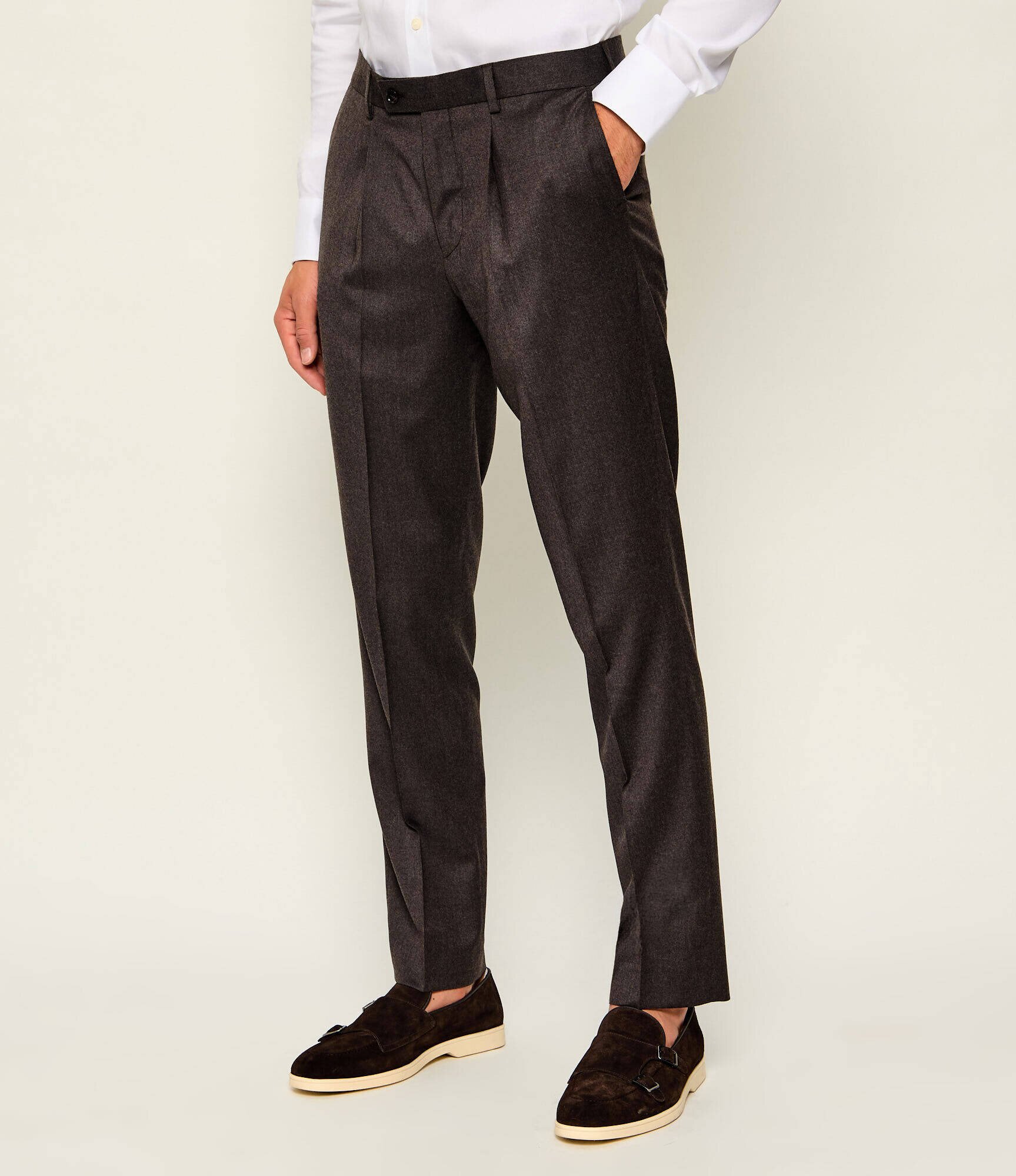 Sand Copenhagen De lână pantaloni chino Mark N | regular fit