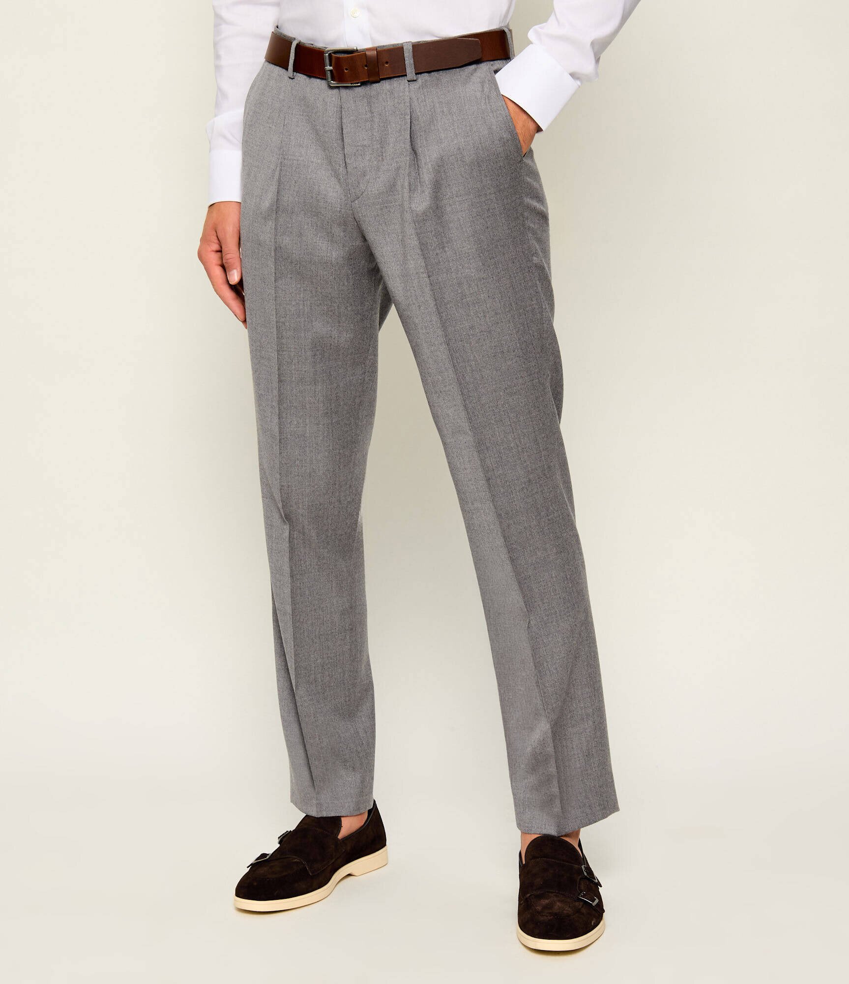 Sand Copenhagen De lână pantaloni chino Mark N | regular fit
