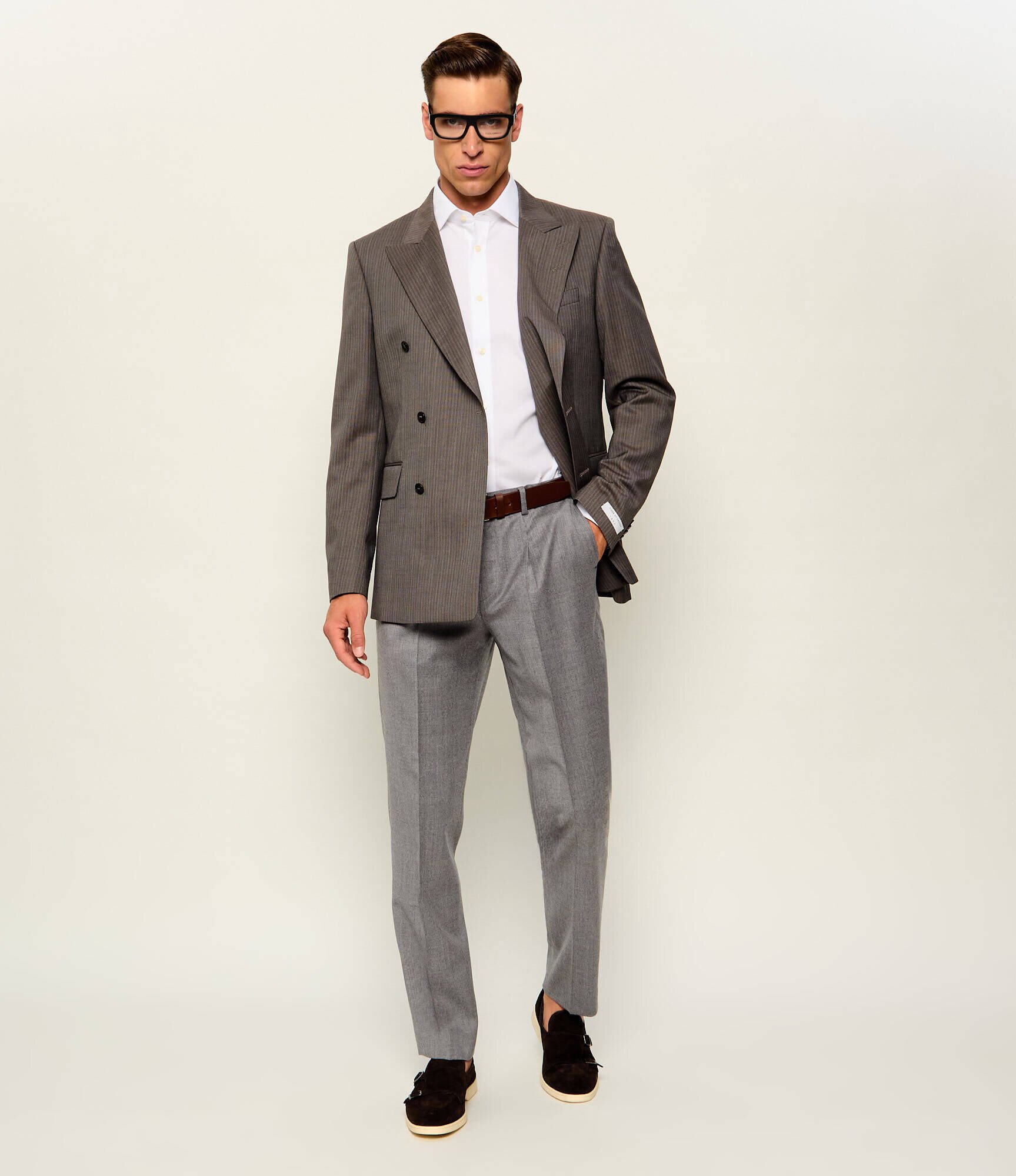 Sand Copenhagen De lână pantaloni chino Mark N | regular fit