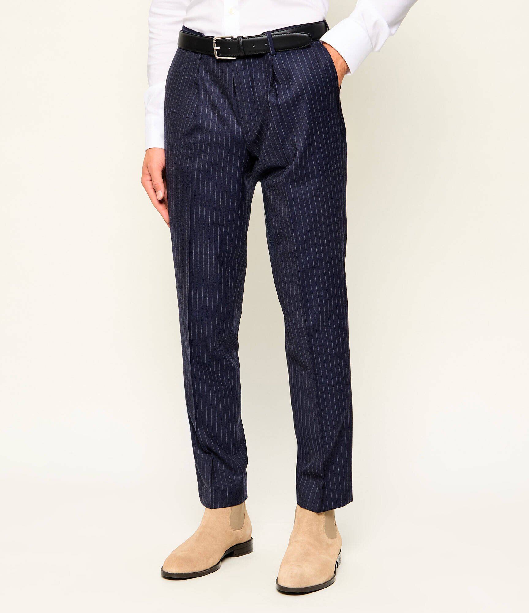 Sand Copenhagen De lână pantaloni chino Mark N | regular fit