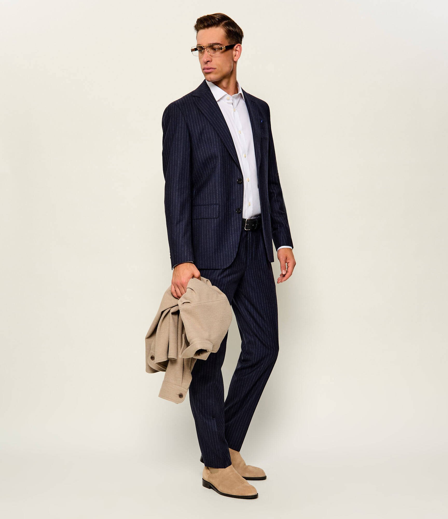 Sand Copenhagen De lână pantaloni chino Mark N | regular fit
