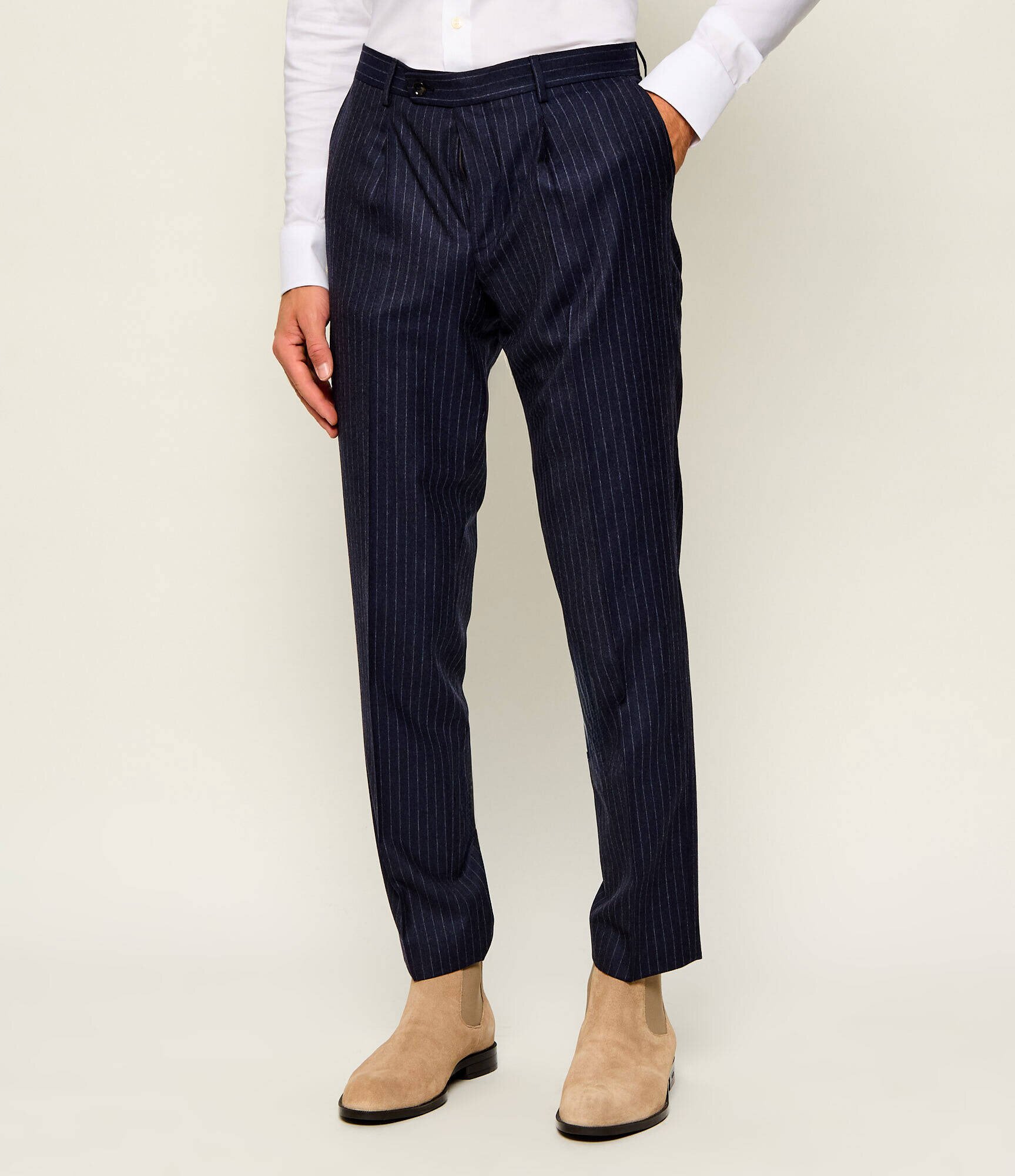 Sand Copenhagen De lână pantaloni chino Mark N | regular fit