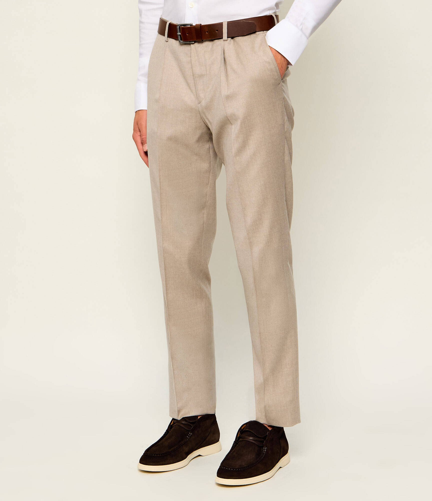 Sand Copenhagen De lână pantaloni chino Mark N | regular fit | stretch