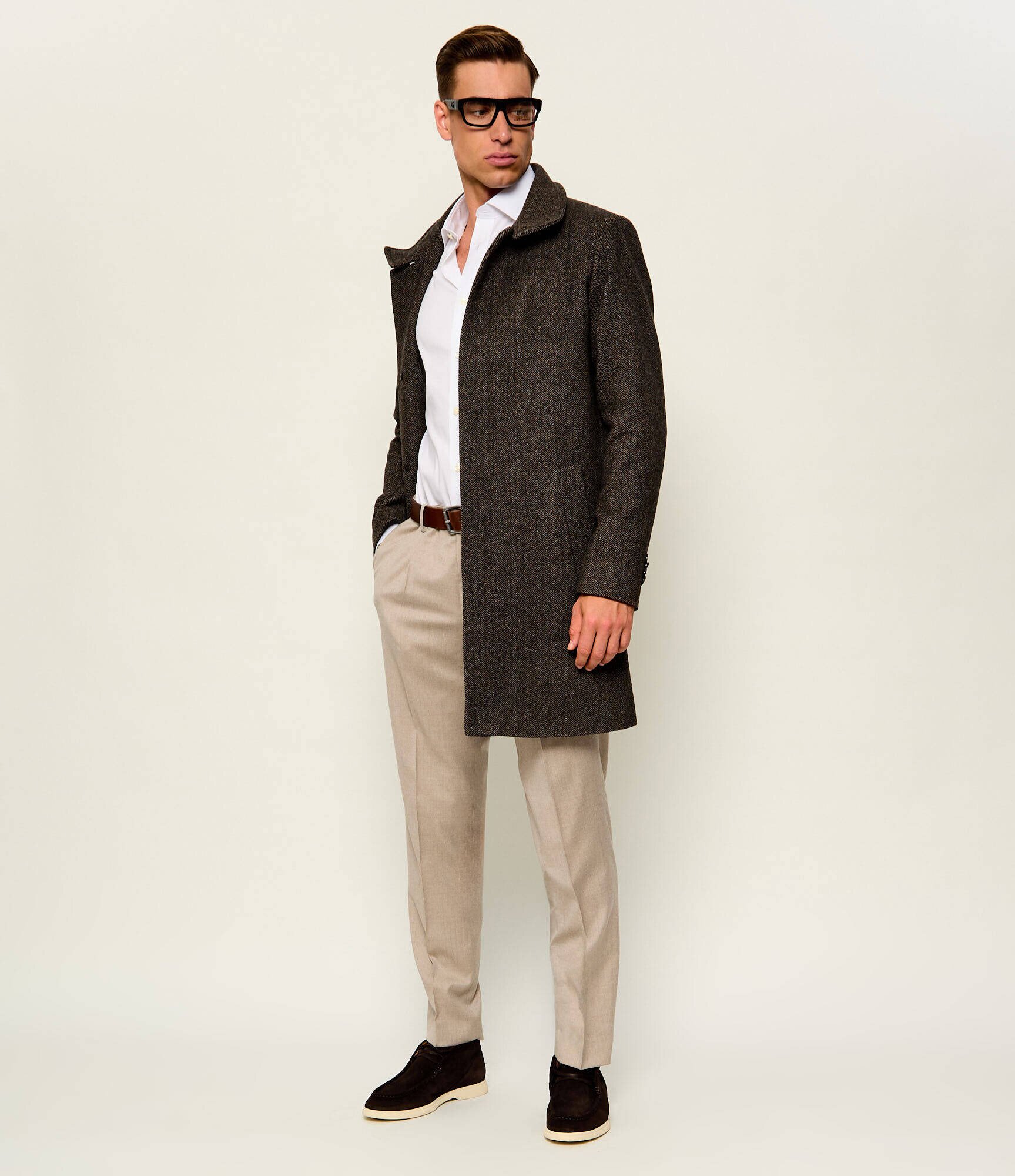 Sand Copenhagen De lână pantaloni chino Mark N | regular fit | stretch