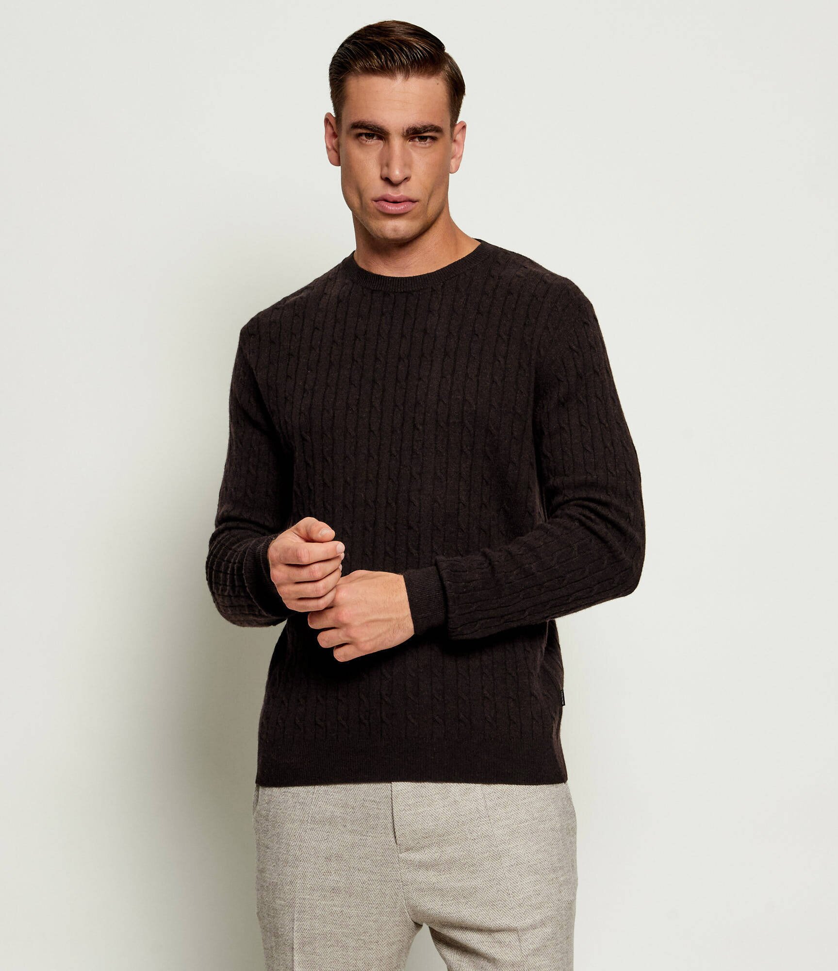 Sand Copenhagen Pulover Iq | regular fit cu adaos de lână și cașmir